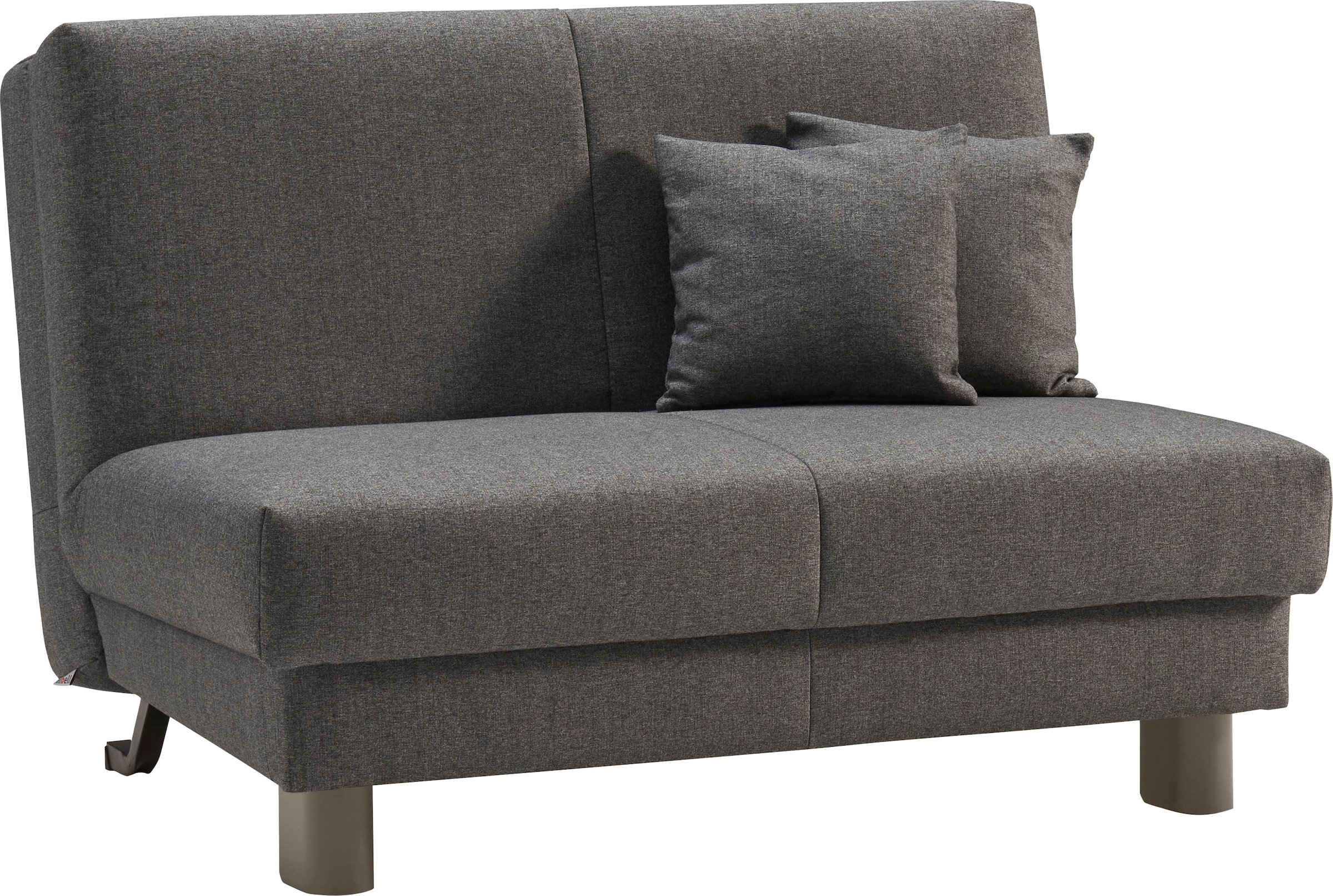 ell + ell Schlafsofa »Enny«, Liegefläche Breite 120 oder 140 cm, Liegehöhe 45 cm, Füße alufarben