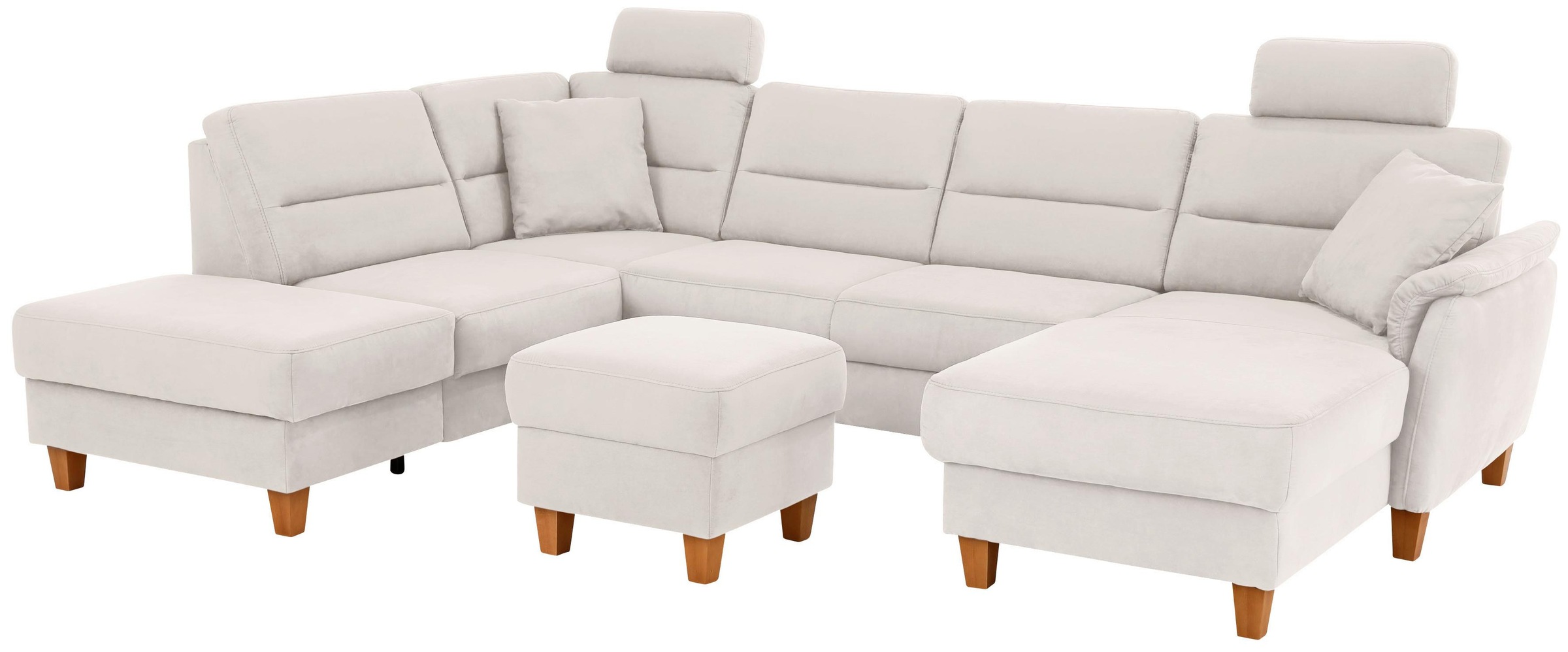 Home affaire Wohnlandschaft »Palmera U-Form, B: 308 cm« optional Bettfunkti günstig online kaufen