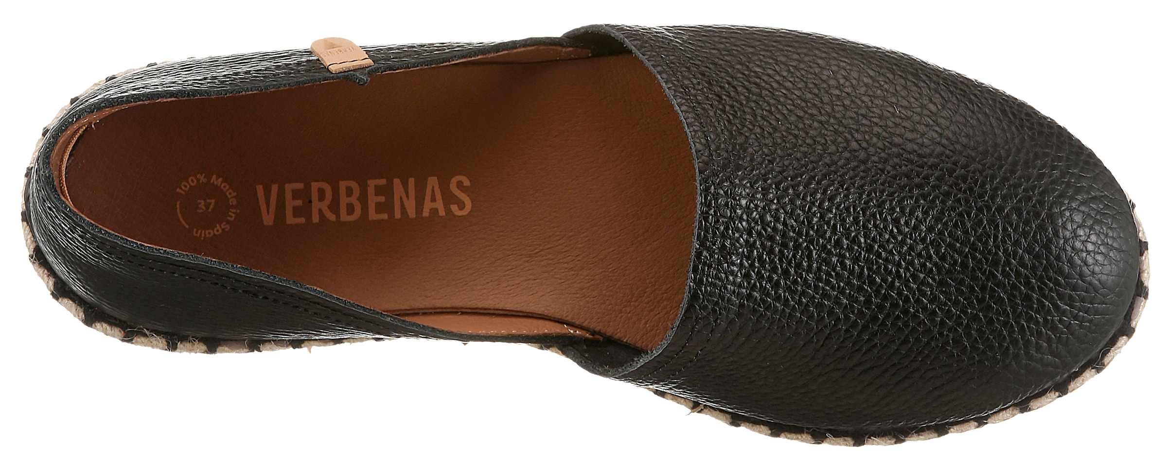 VERBENAS Espadrille »CARMEN«  Slipper, Sommerschuh, Urlaubsschuh, Flat mit Rahmennaht