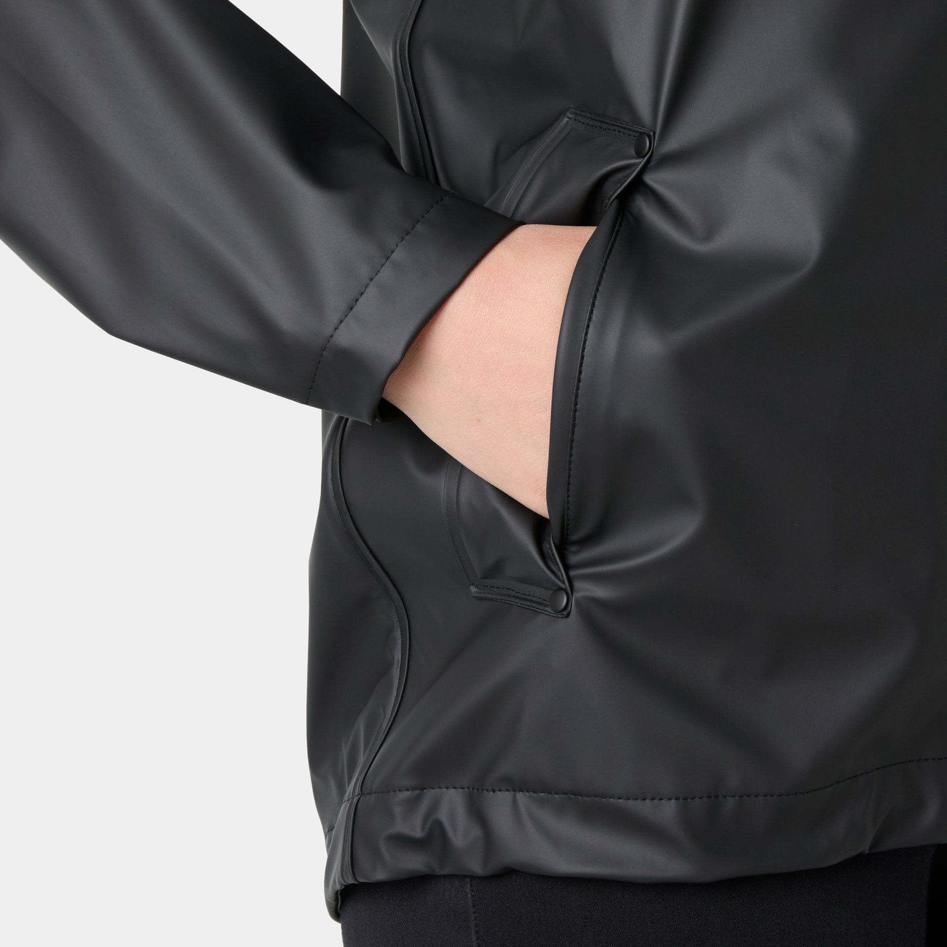 Helly Hansen Regenjacke »W MOSS JACKET« mit Kapuze sportlich, aus PU-Gewebe, wasserdicht, winddicht, mit Kapuze