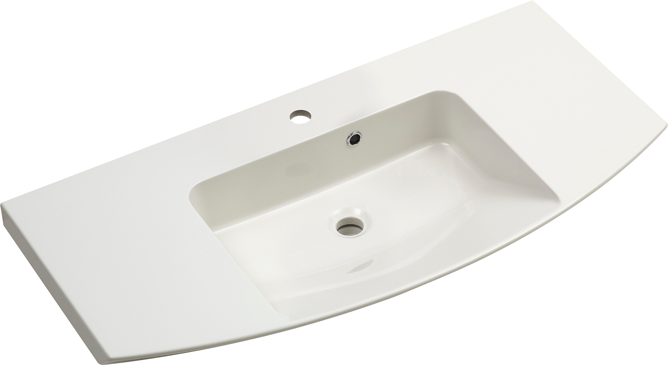 Saphir Badmöbel-Set »Cassca Sprint Waschtisch-Set Mineralmarmor-Waschtisch mit Unterschrank«, (1 St.), Waschplatz mit 2 Schubladen, inkl. Dämpfer, 101 cm breit