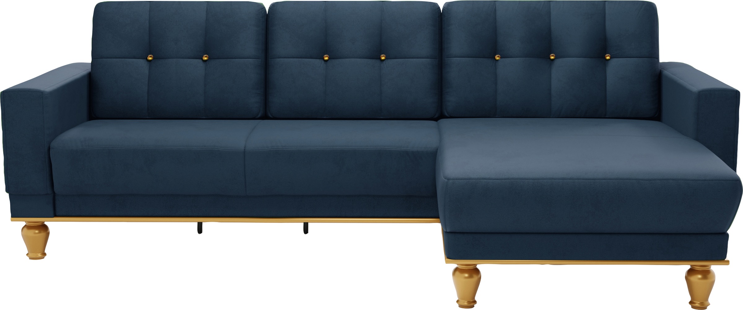 sit&more Ecksofa »Orient 5 L-Form«, mit Strass-Stein, wahlweise mit Bettfunktion und Bettkasten