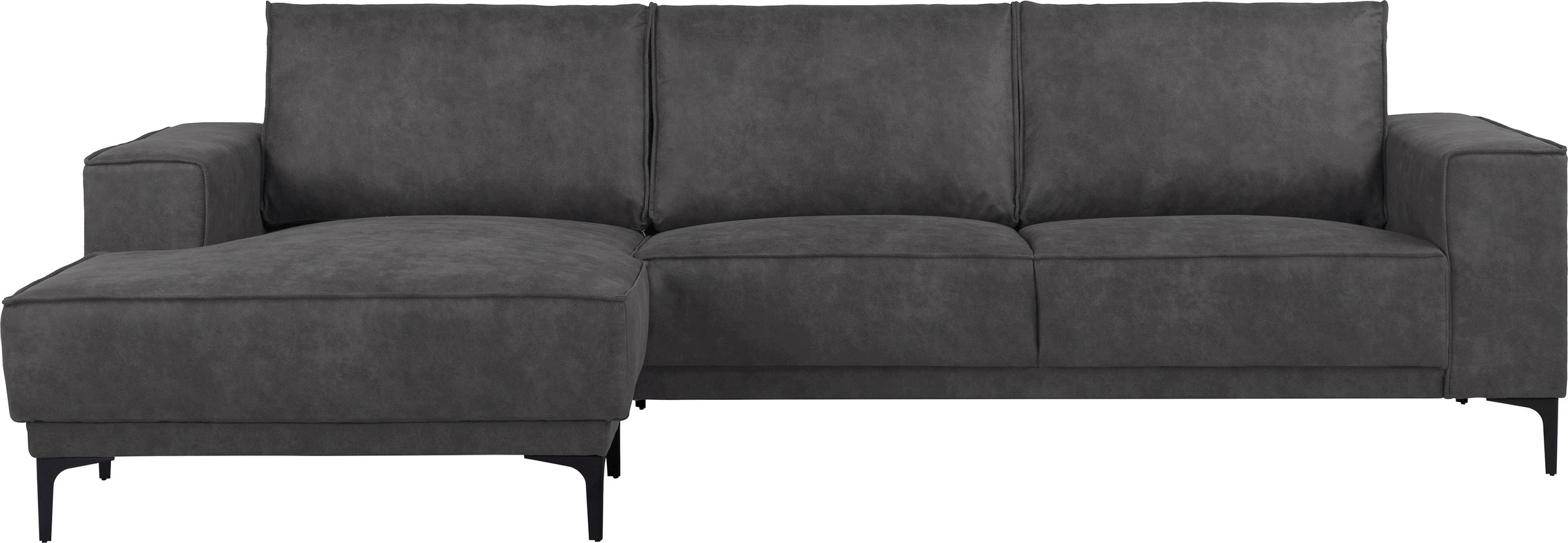Places of Style Ecksofa »Polsterecke Oland, Struktur, Flachgewebe, Luxus-Mi günstig online kaufen