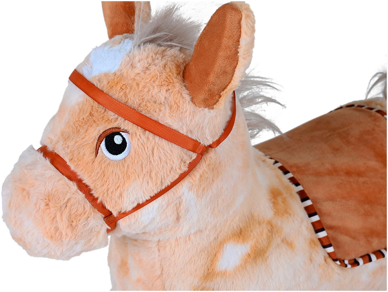 Knorrtoys® Hüpftier »Pferd beige«, inkl. Luftpumpe, mit Kuschelbezug