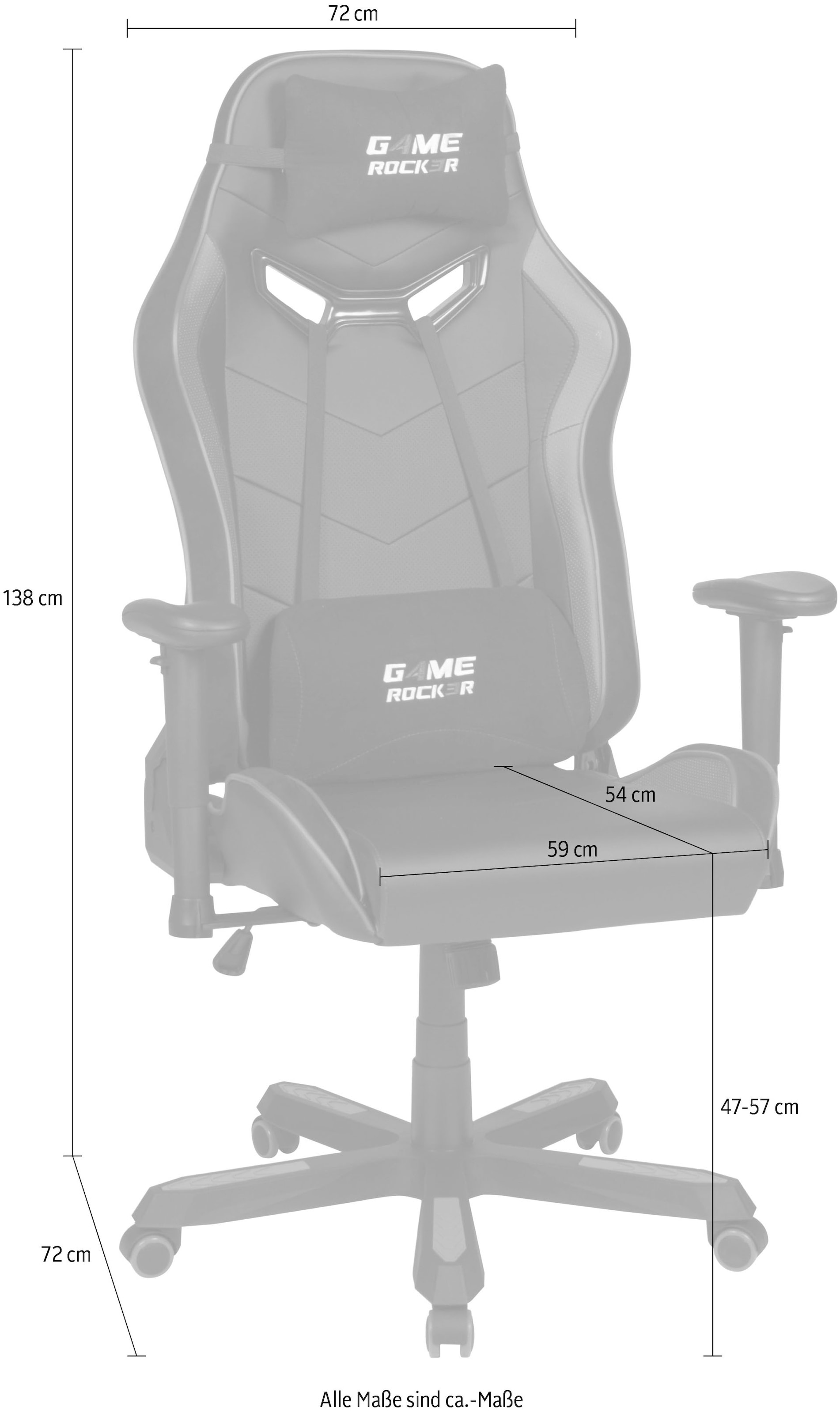 Duo Collection Gaming-Stuhl »Game Rocker Kunstleder-Microfaser G-30 L«, Rechnung kaufen auf