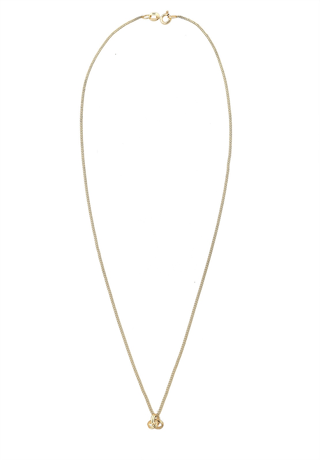 Elli Premium Kette mit Anhänger »Knoten 585 Gelbgold«