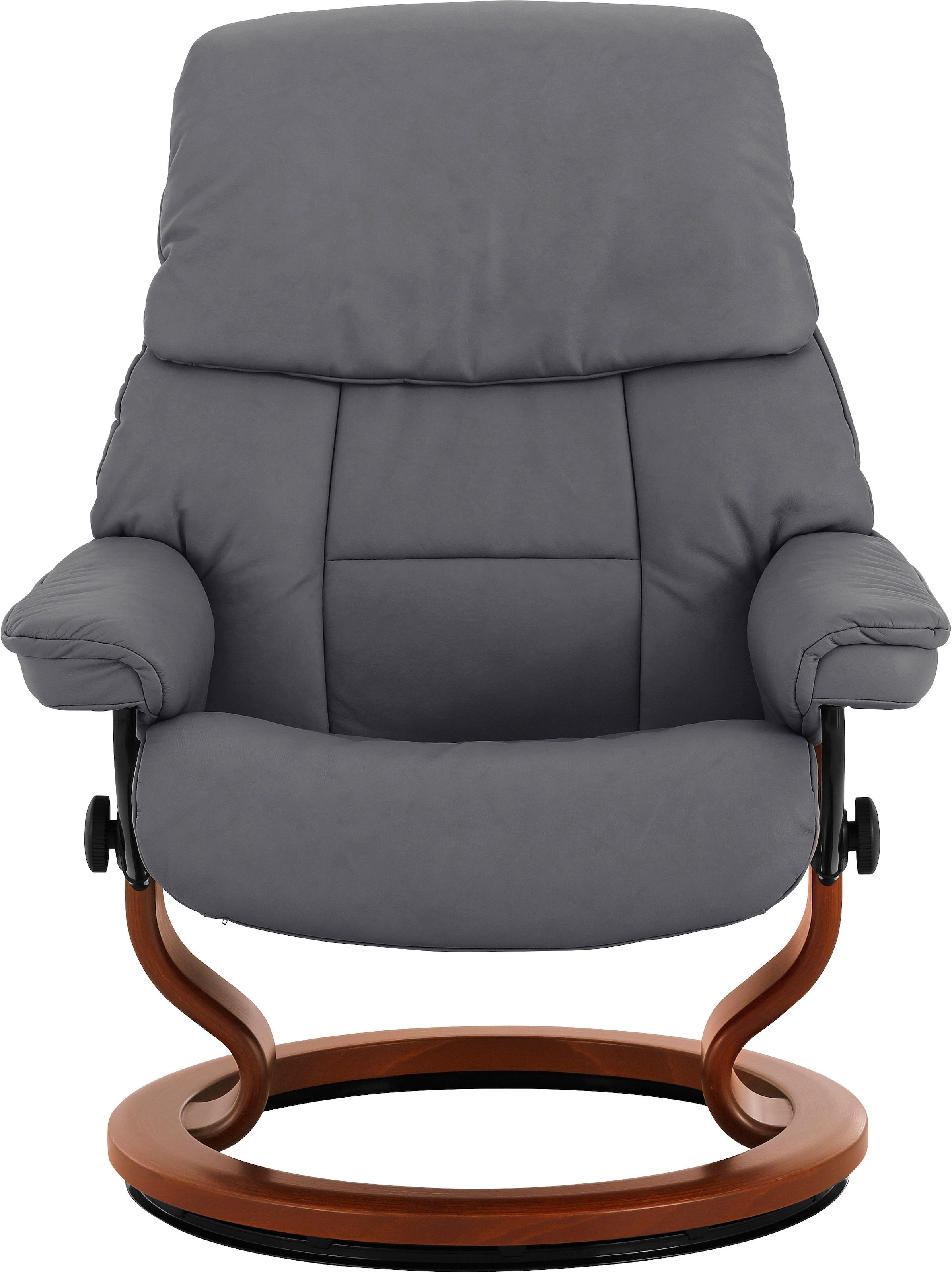 Stressless® Relaxsessel »Ruby«, (Set, Relaxsessel mit Hocker), mit Classic Base, Größe S, Gestell Eiche, Wenge, Braun & Schwarz