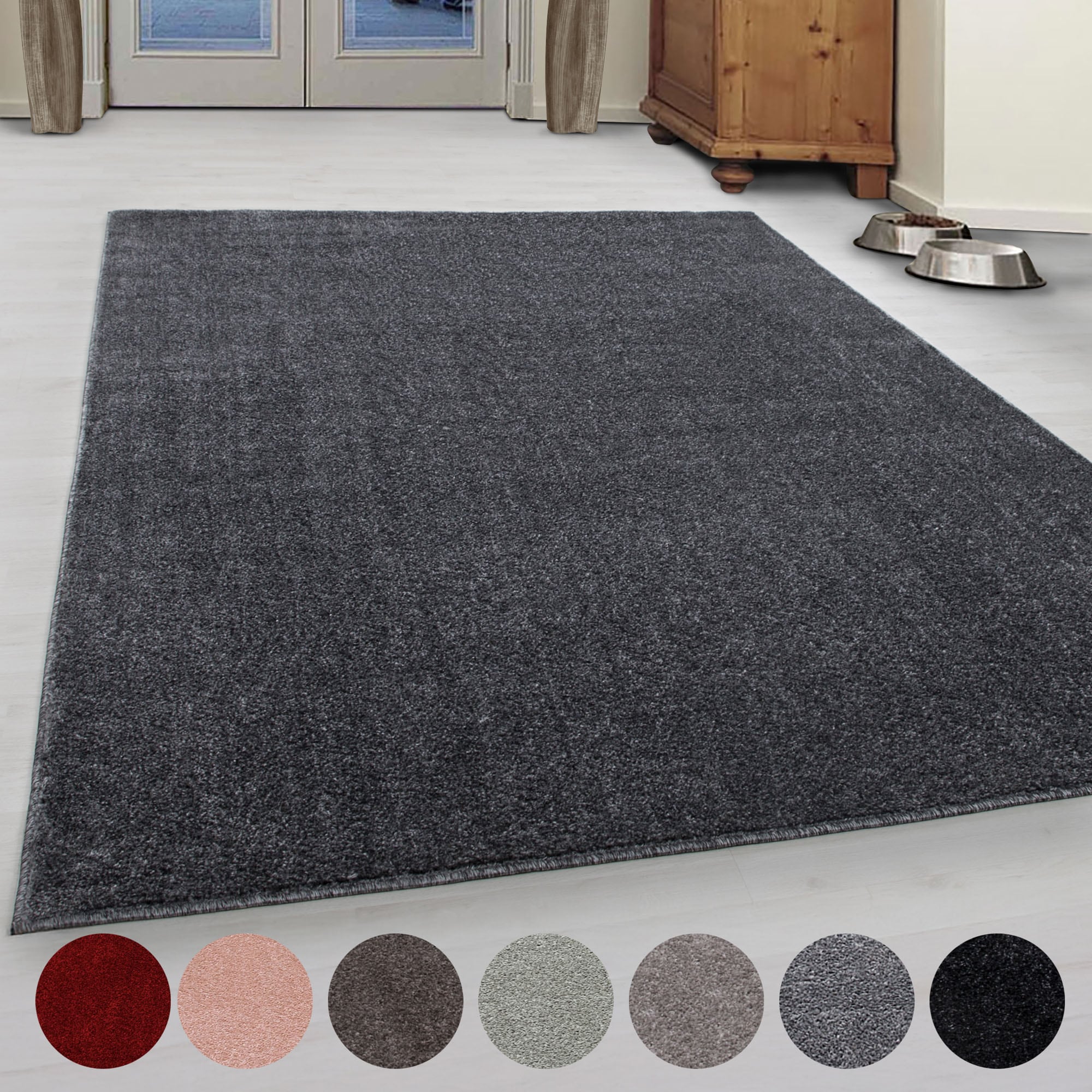Ayyildiz Teppiche Teppich »ATA«, rechteckig, 10 mm Höhe, Kurzflor, uni, große Farbauswahl, robust, auch als Läufer und in rund