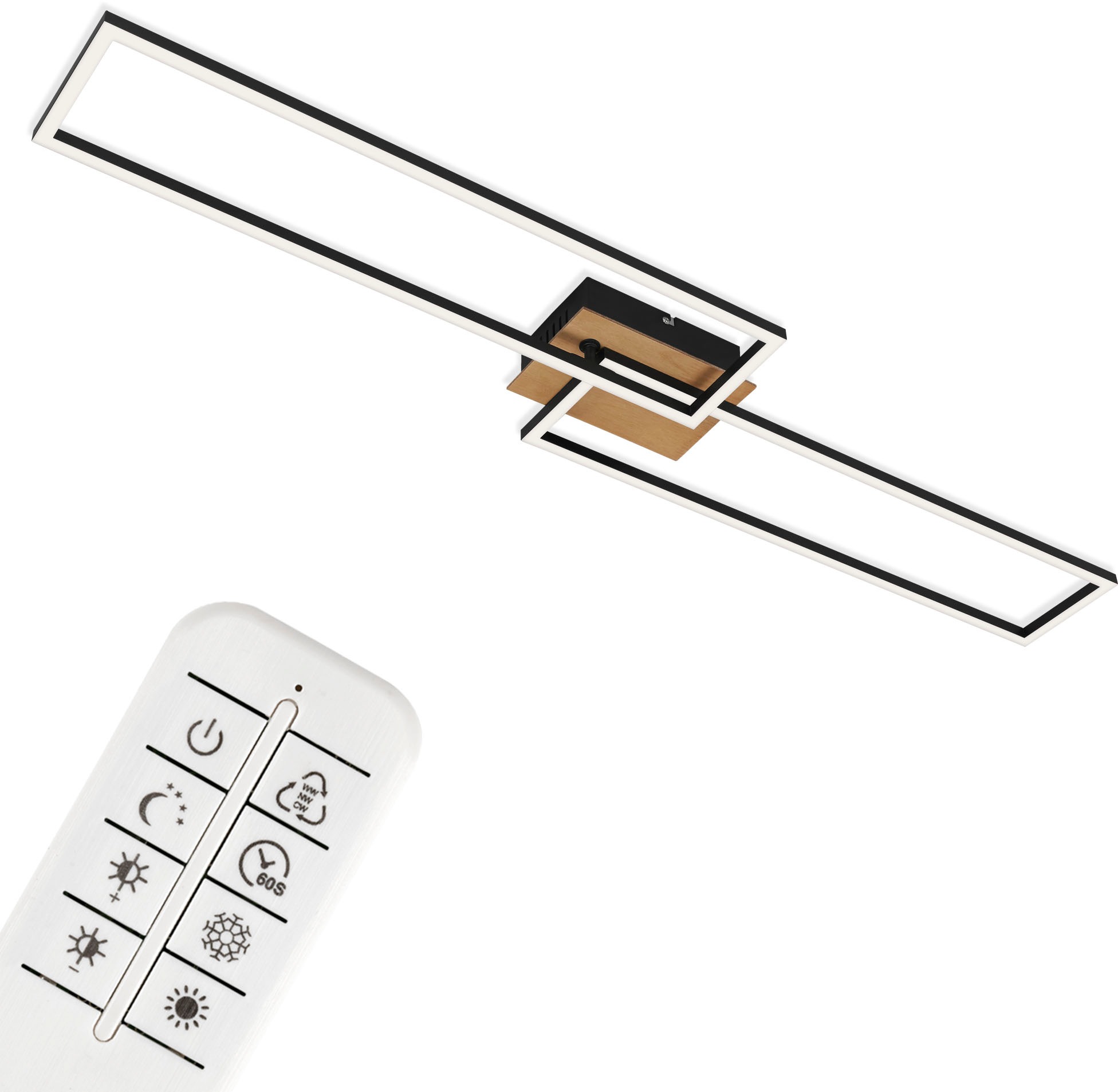 Briloner Leuchten LED Deckenleuchte »3145014 FRAME«, Leuchtmittel LED-Board günstig online kaufen