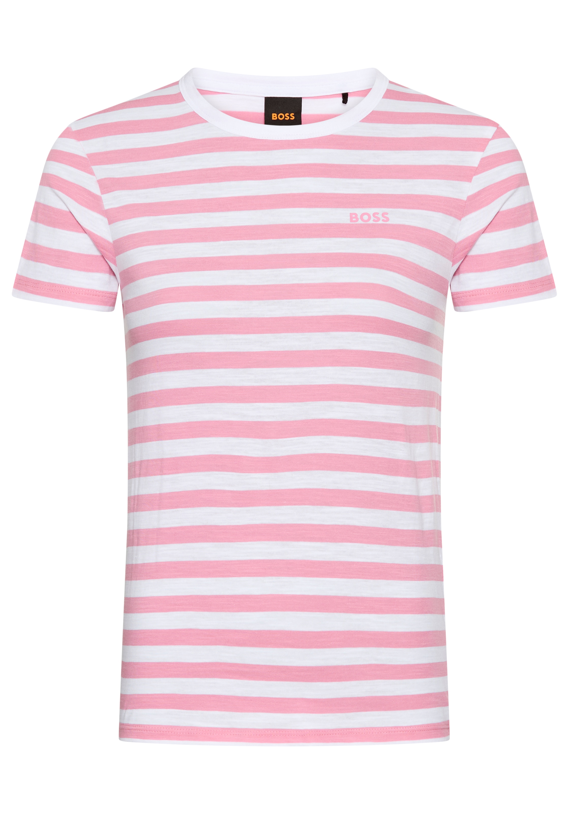 BOSS ORANGE T-Shirt »Esla Striped Premium Damenmode« Premium Damenmode, im gestreiften Design
