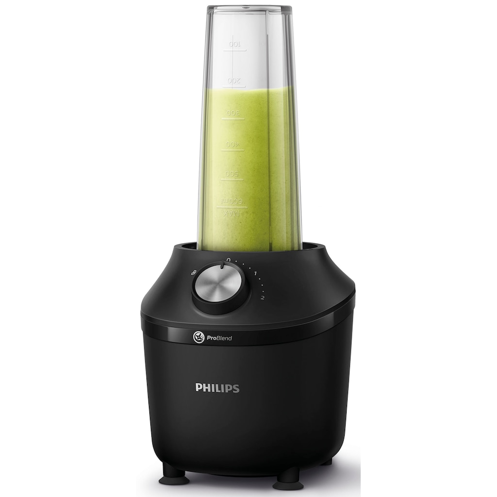 Philips Standmixer »HR2291/41 3000 Series, mit ProBlend Crush-Technologie,«, 600 W, 2L-Behälter und 1 Geschwindigkeitsstufe + Impulseinstellung; Schwarz