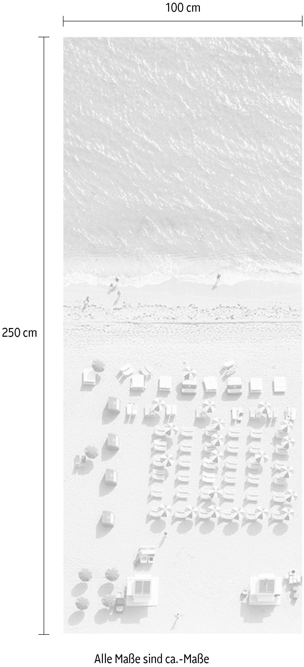 Komar Vliestapete »Digitaldruck Vlies -  Pink Umbrella Panel - Größe 100 x 250 cm« bedruckt glatt Wohnzimmer, Schlafzimmer