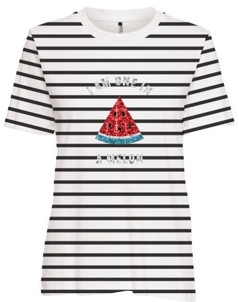 ONLY Kurzarmshirt »ONLKITA S/S TEE JRS NOOS« Baumwolle, regular fit