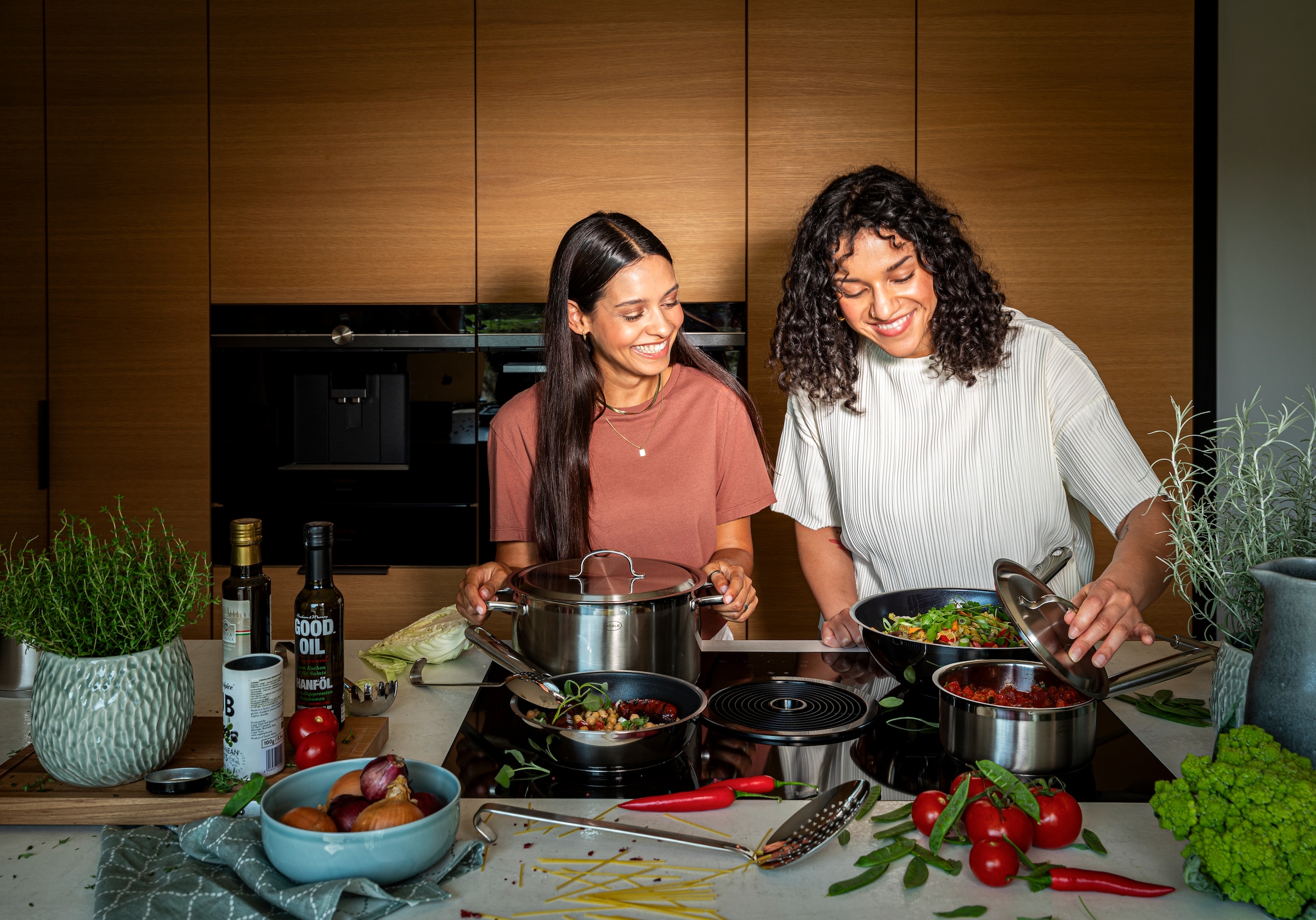 RÖSLE Wok »PUREELEMENTS Ø 28 cm Keramik ProCeraPlus« Edelstahl 18/10 1 tlg. tlg.