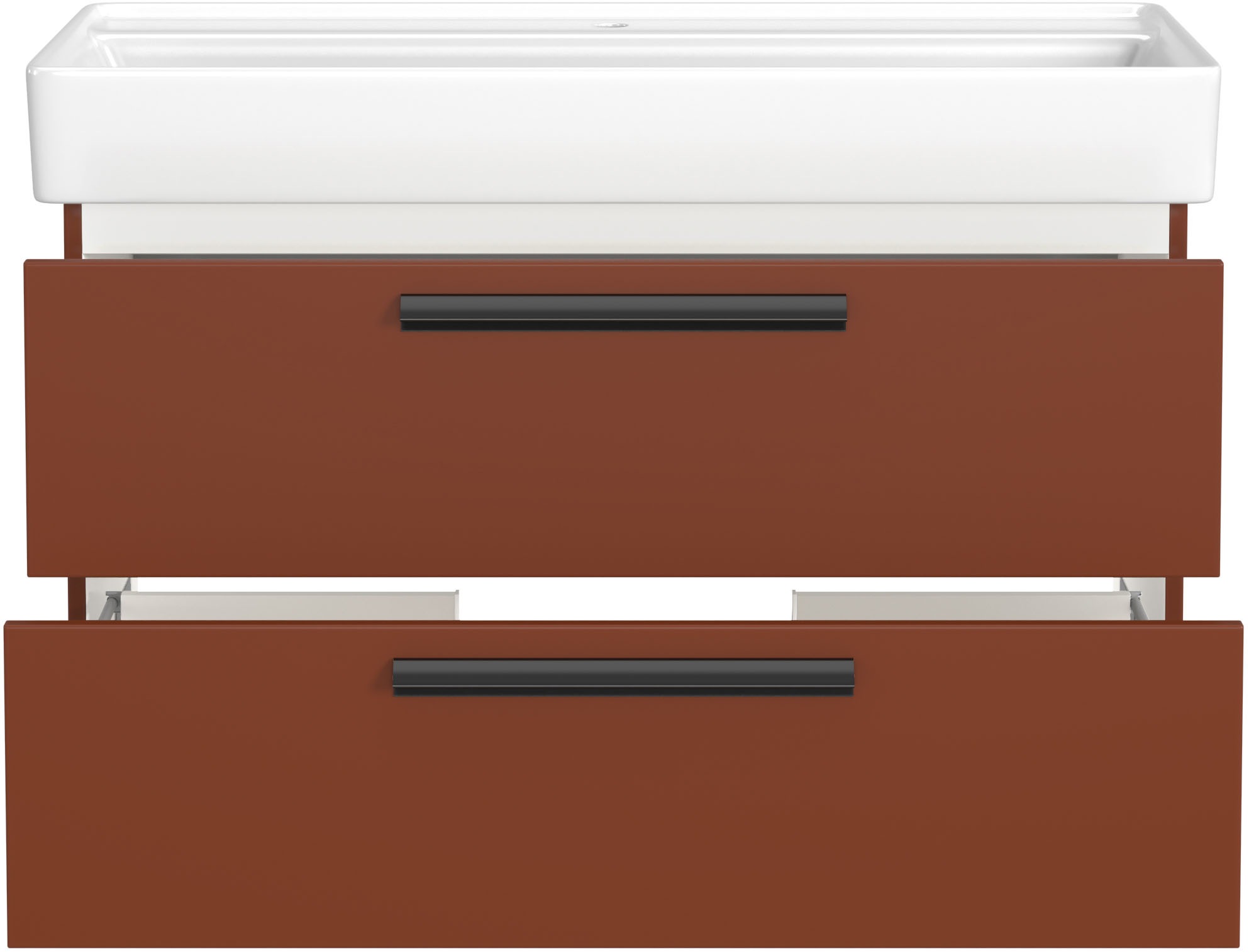 welltime Badmöbel-Set »SALVADA, 2tlg-Set, gedämpfte Scharniere, Softclose, Keramikbecken« Maße (B/T/H): 100/47,5/200 cm, 