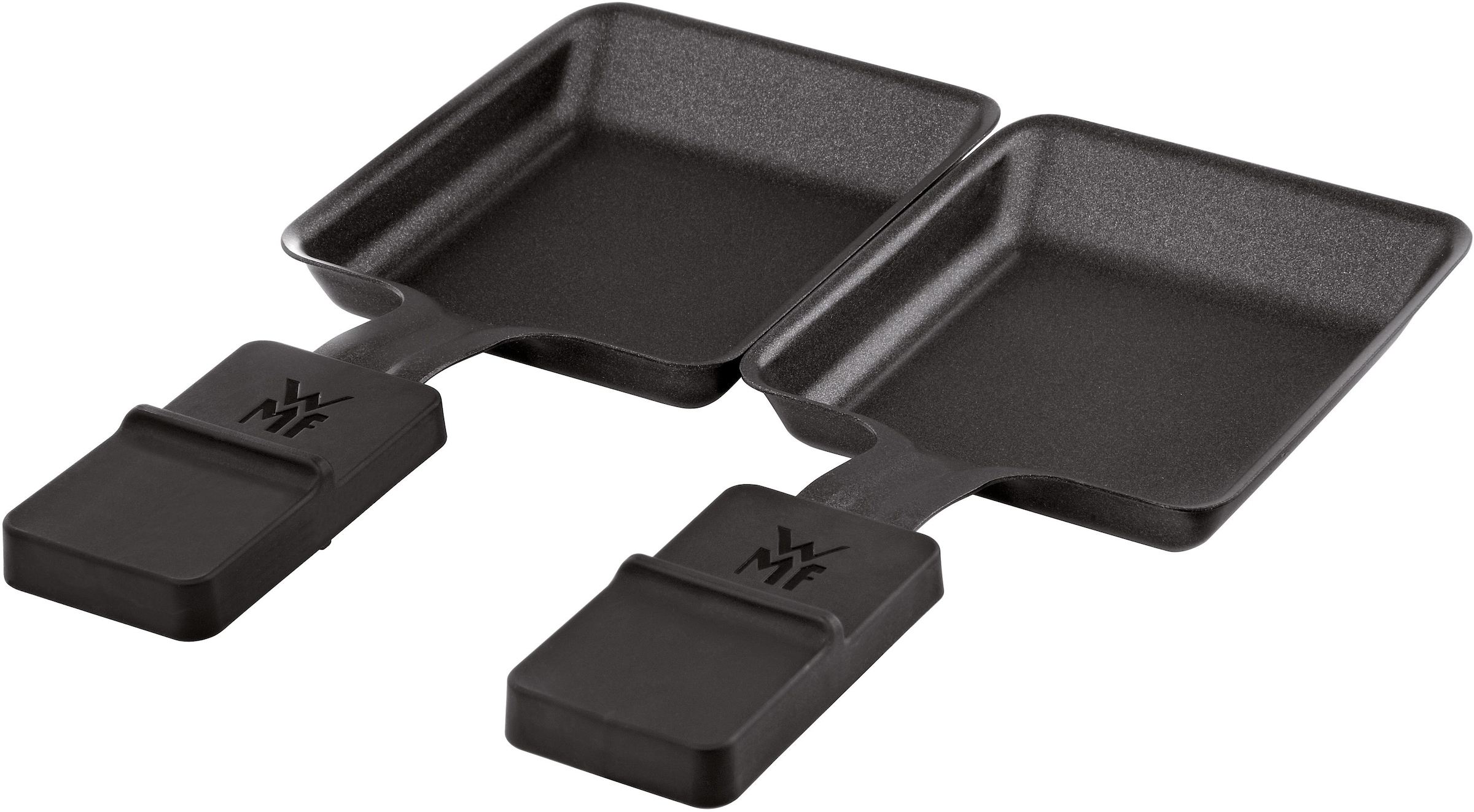 WMF Raclette und Fondue-Set »KÜCHENminis® für Zwei«, 3 St. Raclettepfännchen, 370 W, Wende-Grillplatte, Pfännchen, Keramikschale für Fondue