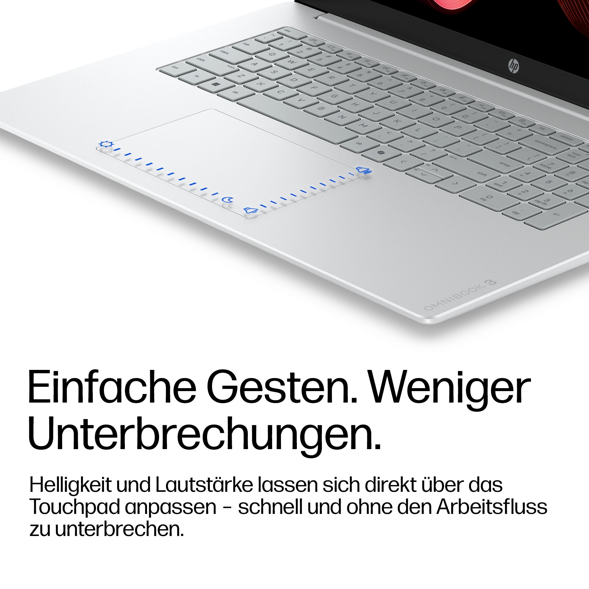 HP Notebook »OmniBook 3 17-dm0071ngx« 43,9 cm / 17,3 ″ AMD Ryzen™ AI 7 Radeon 840M 512 GB SSD