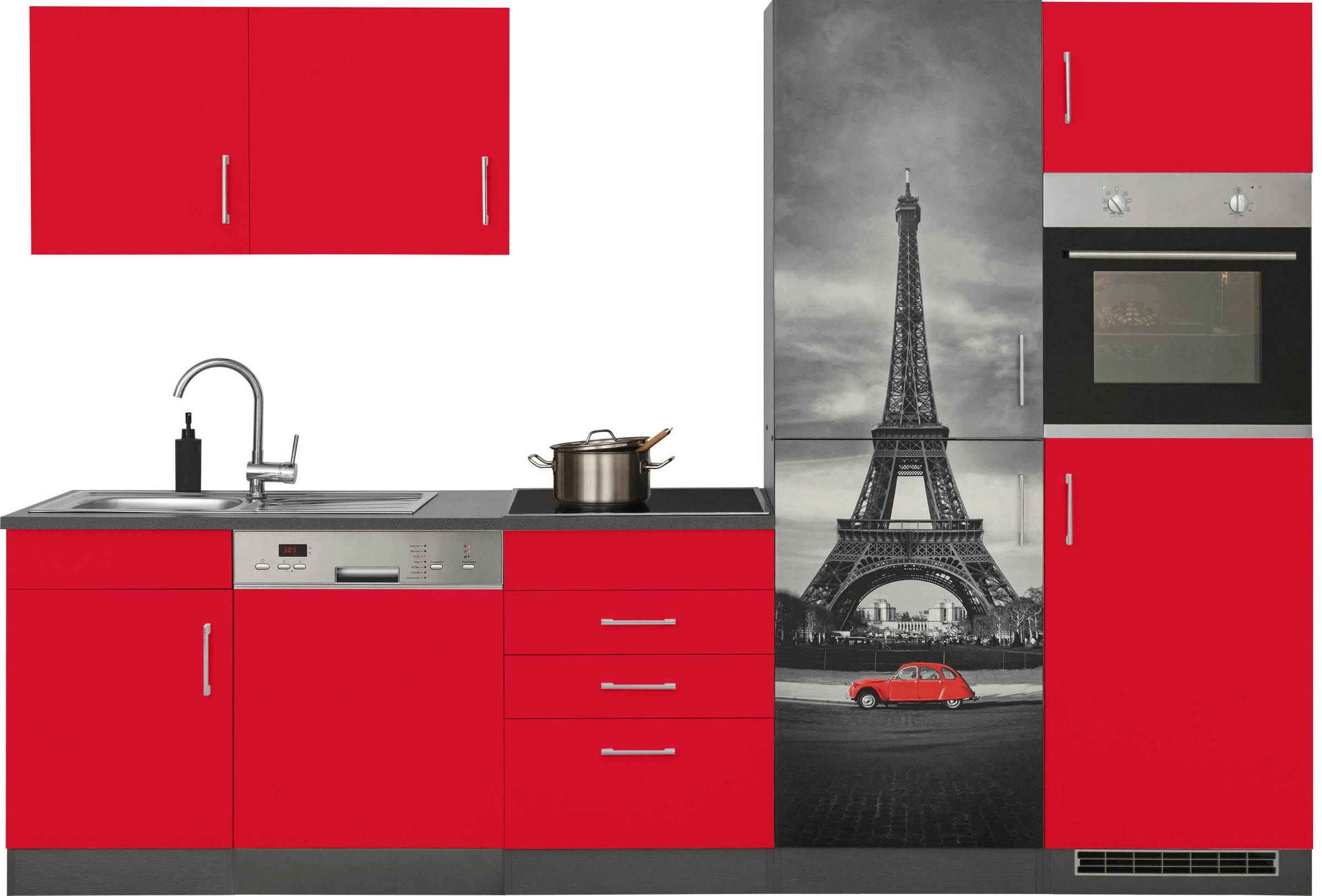 KOCHSTATION Küchenzeile »KS-Paris – Küchen mit einzigartigen Fotomotiven au günstig online kaufen