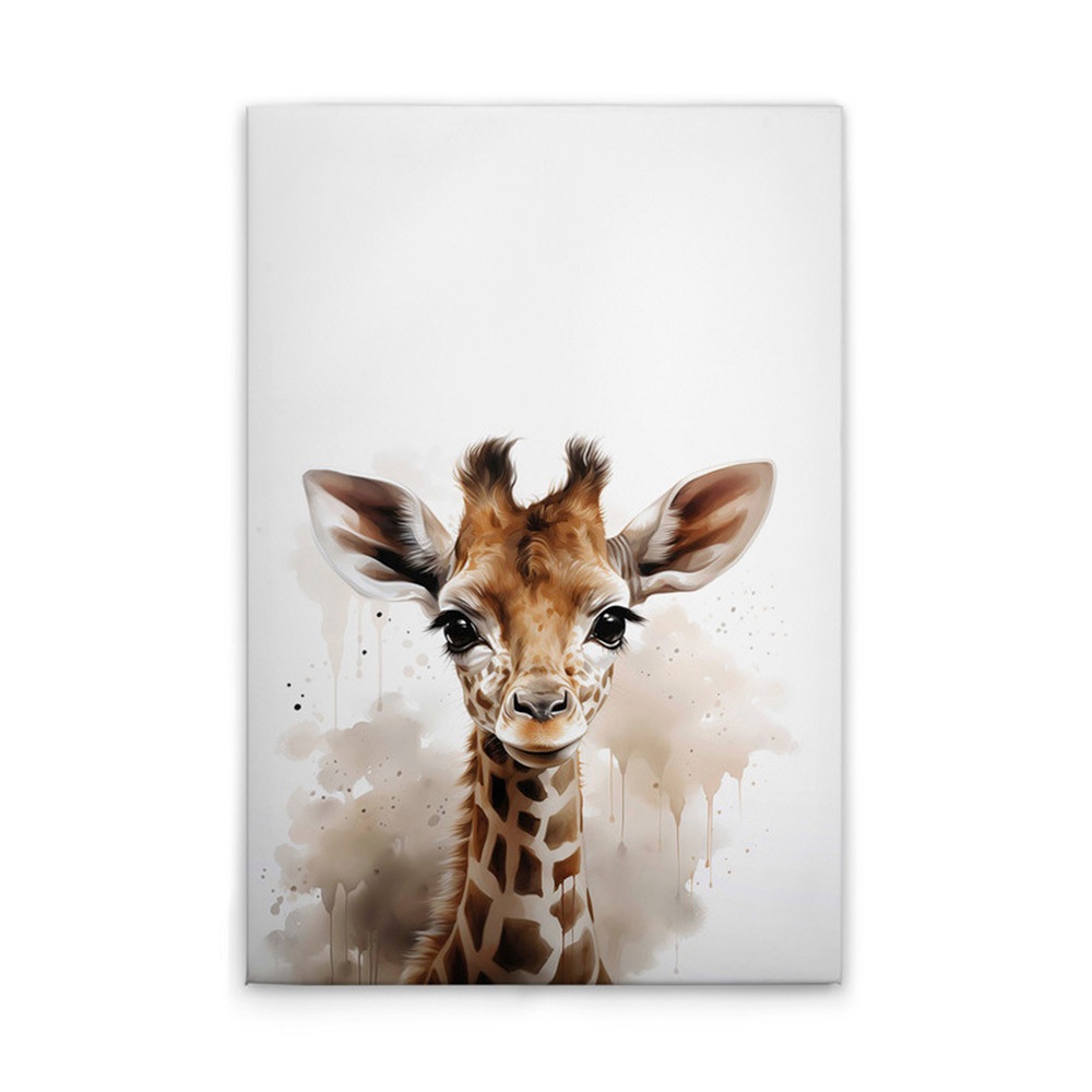 A.S. Création Leinwandbild »Baby Giraffe - Wandbild Weiß Braun Beige Keilra günstig online kaufen