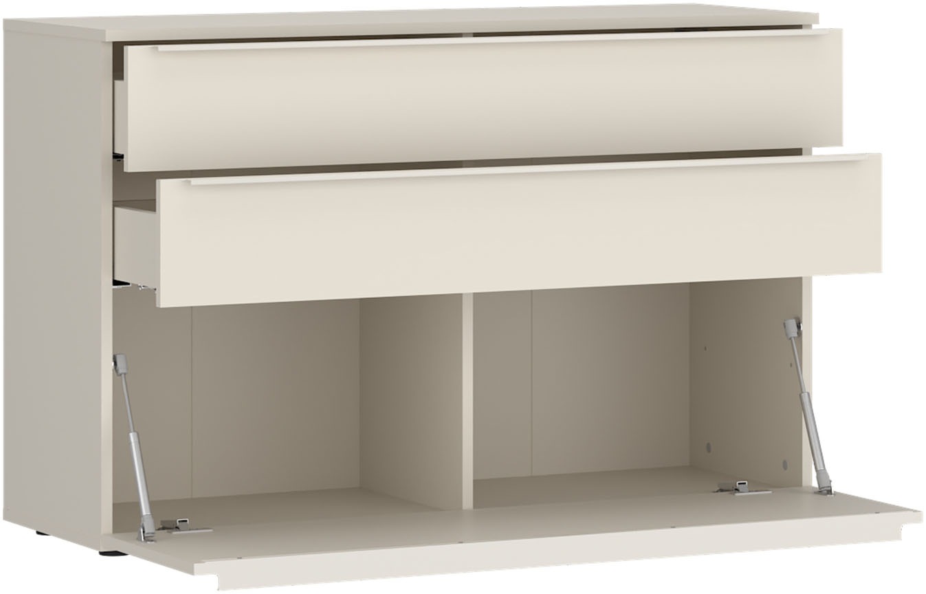 TOM TAILOR HOME Kommode Lowboard, Breite 110 cm,1 Klappe,2 Schubladen, viel Stauraum