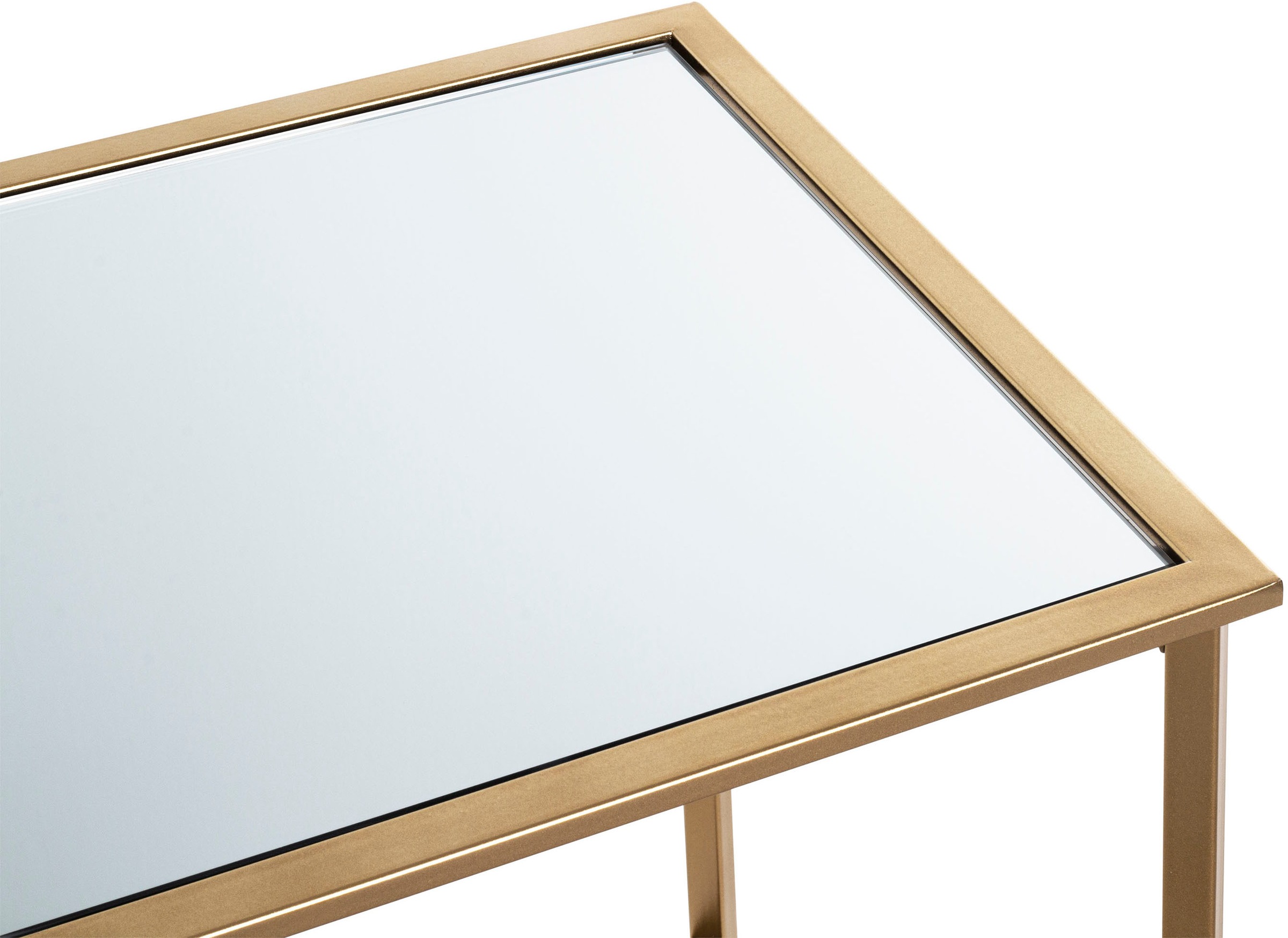 HAKU Beistelltisch »Sofatisch, Wohnzimmertisch« 1 Stk. tlg. quadratisch - aus Metall Gold B/T/H 39/39/53 cm