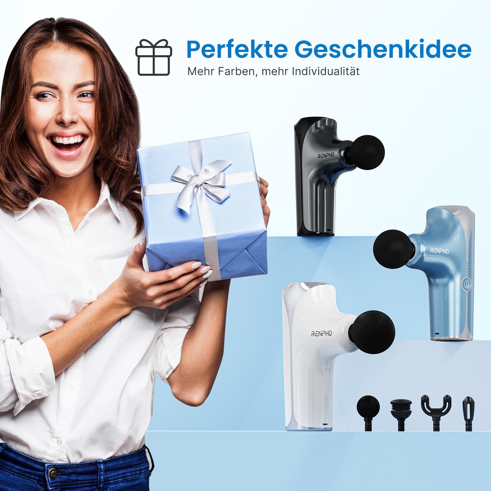 Renpho Massagepistole »Renpho Mini Massage Gun GM173«, Ideal für Menschen, die viel unterwegs sind