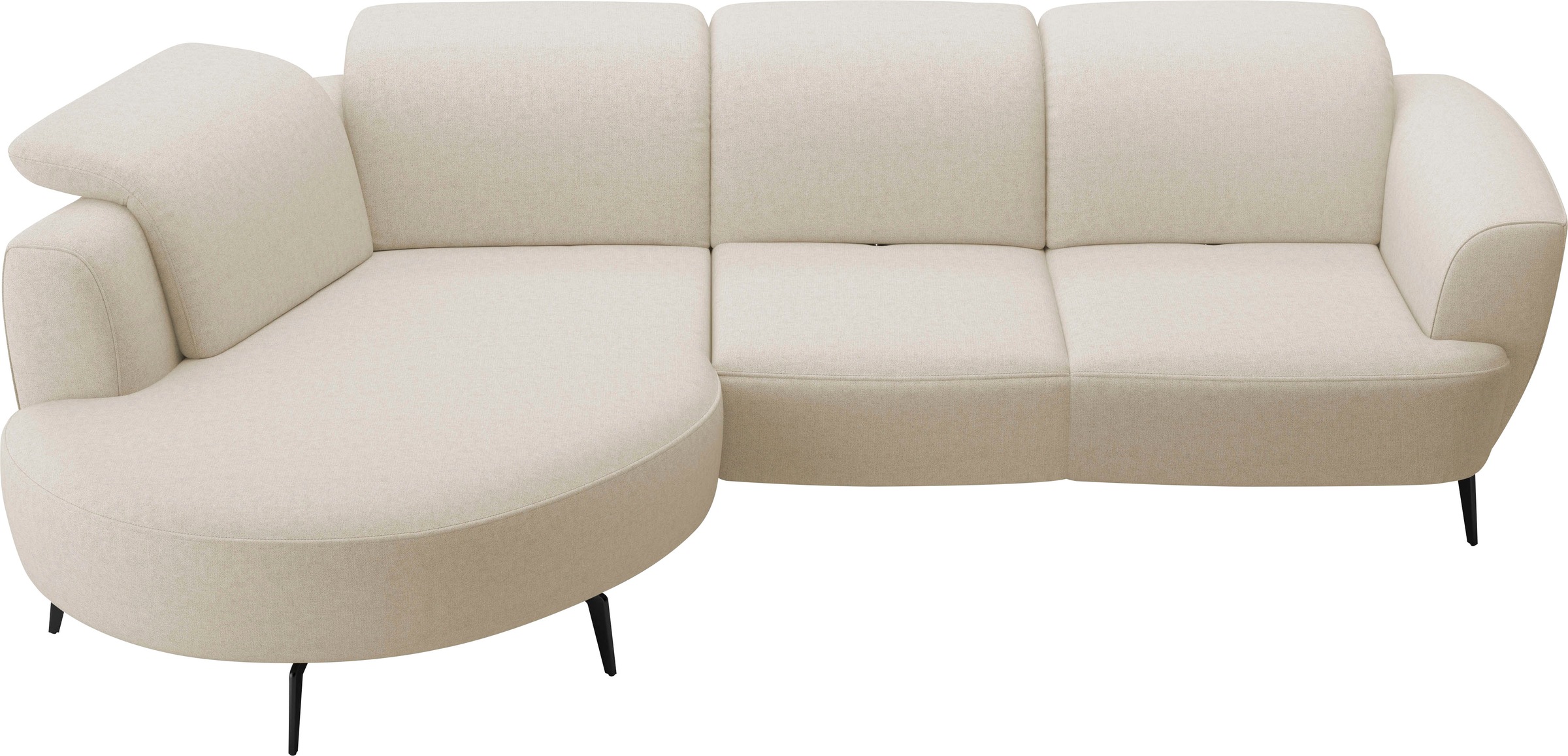 sit&more Ecksofa »Zoe«, ink.Sitztiefenverstellung, wahlweise mit Kopfteilverstellung