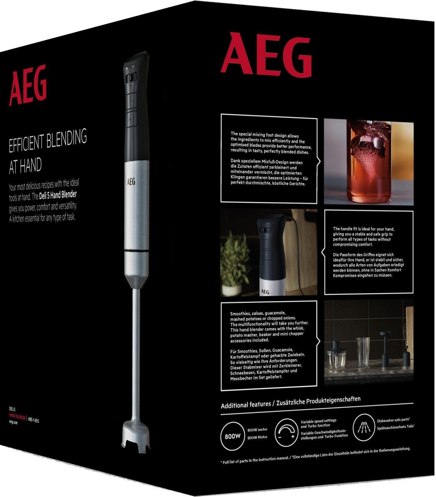 AEG Stabmixer »DELI 5 HB5-1-8SS«, 800 W