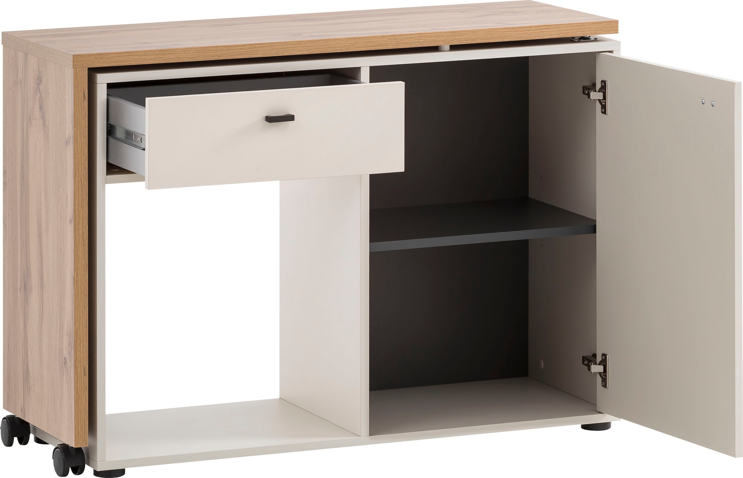 Schildmeyer Schreibtisch Sideboard mit flexibler »Tiny praktisch im Working«, bestellen Office, Home Arbeitsplatte online