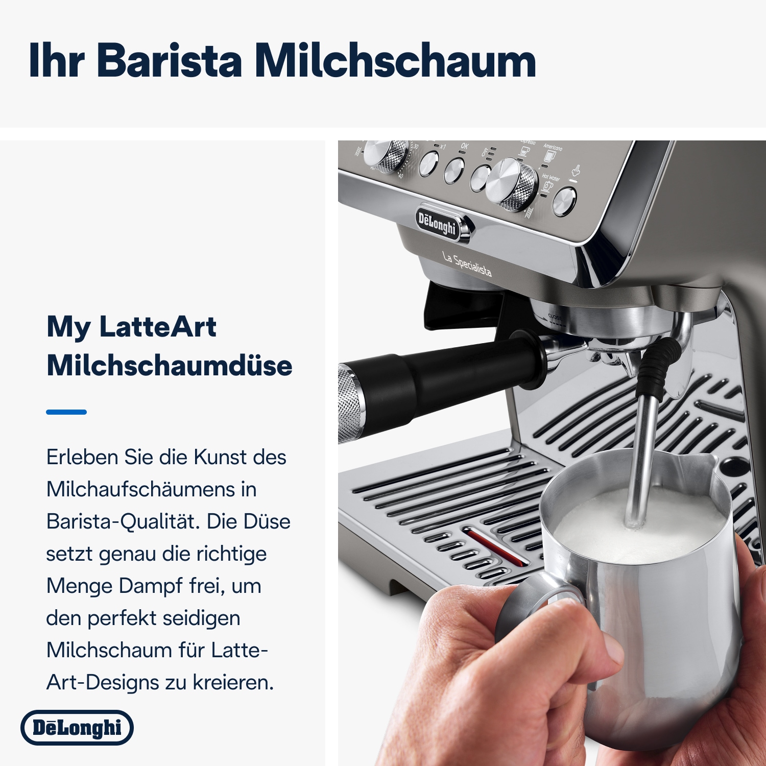 De'Longhi Espressomaschine »LA SPECIALISTA ARTE EVO COLD BREW 8004399027190« 8 Mahlgrade, 3 Temperatureinstellungen & Cold Brew inkl. Barista Kit