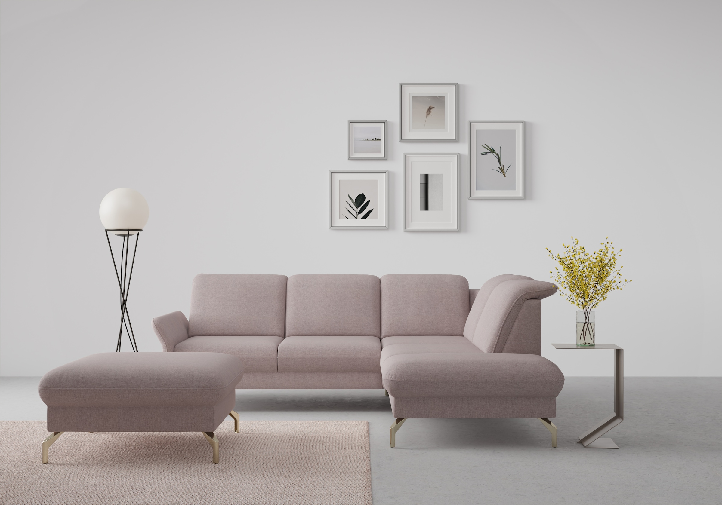 sit&more Ecksofa "Fashion L-Form", wahlweise mit Kopfteilverstellung, Vorzi günstig online kaufen