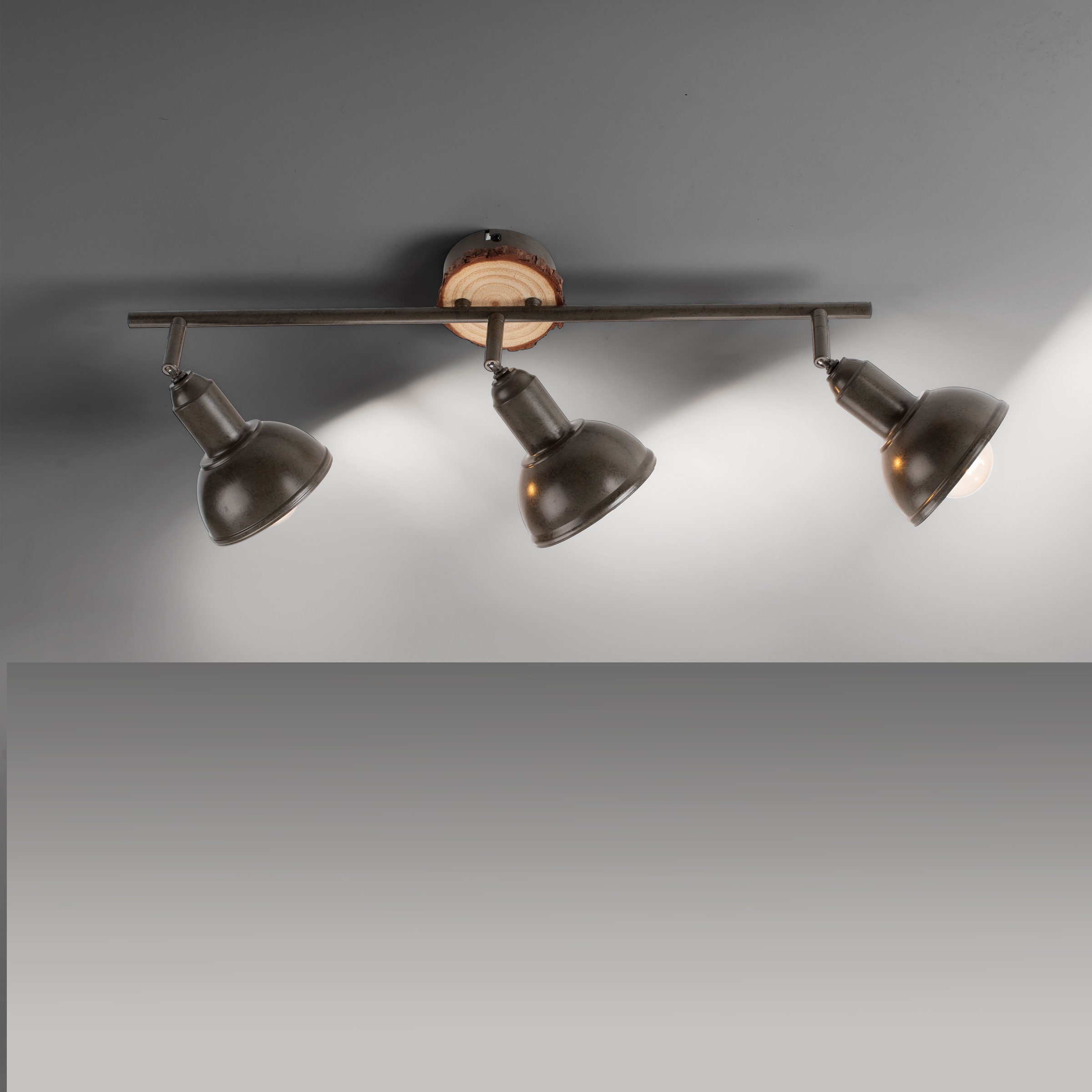 JUST LIGHT Deckenstrahler »SWAMP«, für Leuchtmittel 3 x E27 günstig online kaufen