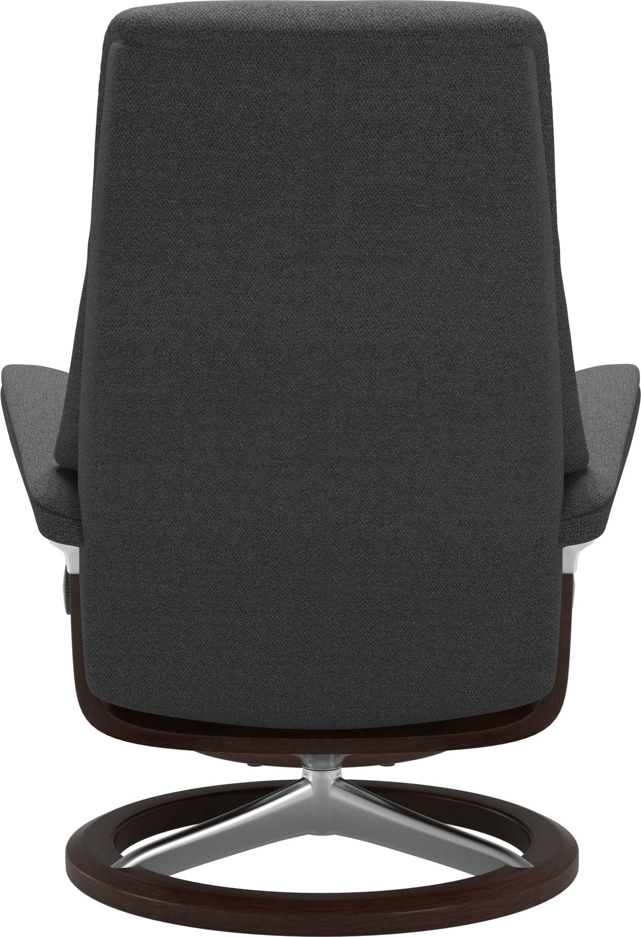 Stressless® Relaxsessel »View«, (Set, Relaxsessel mit Hocker), mit Signature Base, Größe M,Gestell Braun