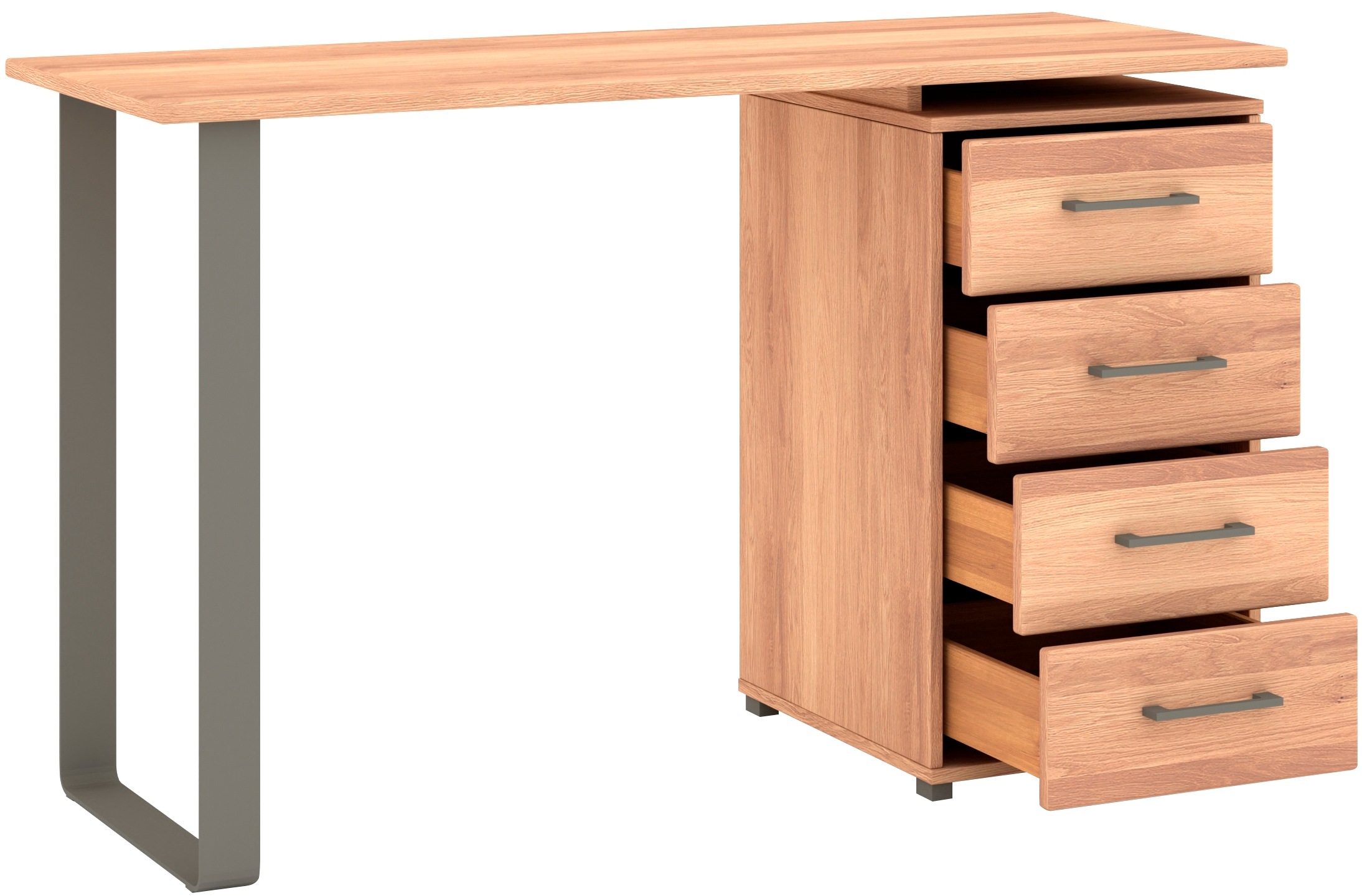 Musterring Schminktisch »Sorrent, Frisiertisch, Schreibtisch, Kosmetiktisch, teilmassiv Eiche«, (mit Schubladen, beidseitig montierbar, 125x75x47 cm)