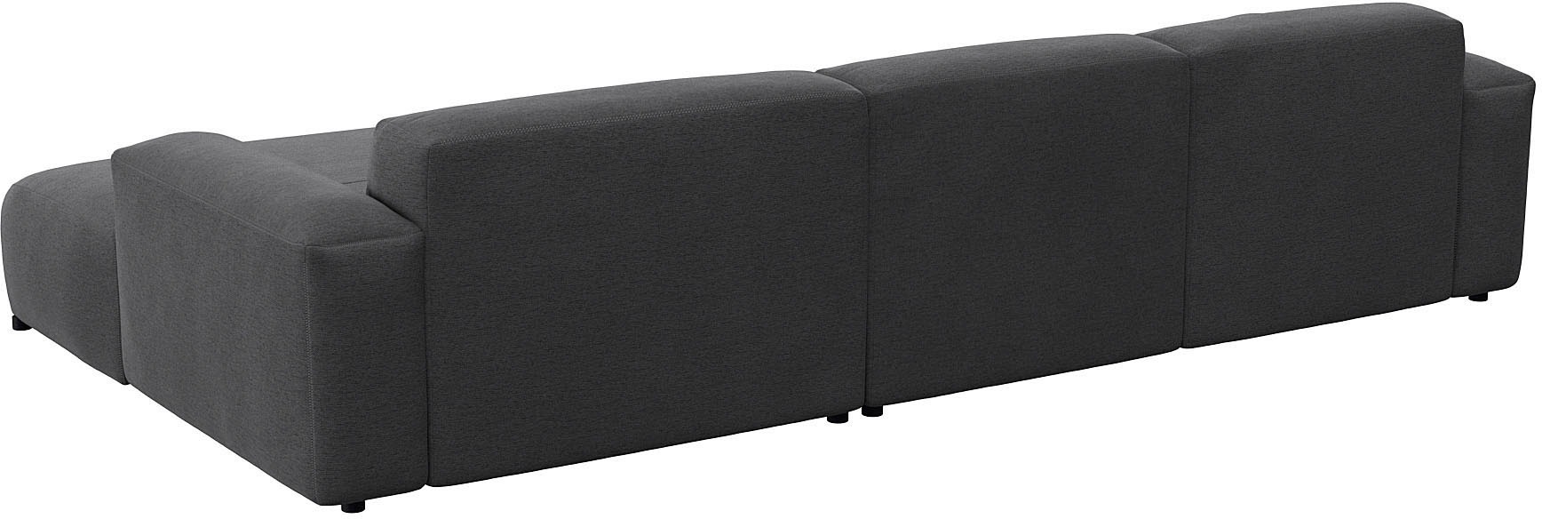 FLEXLUX Ecksofa »Lucera bequem und komfortabel durch hochwertigen Sitzaufbau, L-Form«, modern & anschmiegsam, Kaltschaum, Stahl-Wellenunterfederung