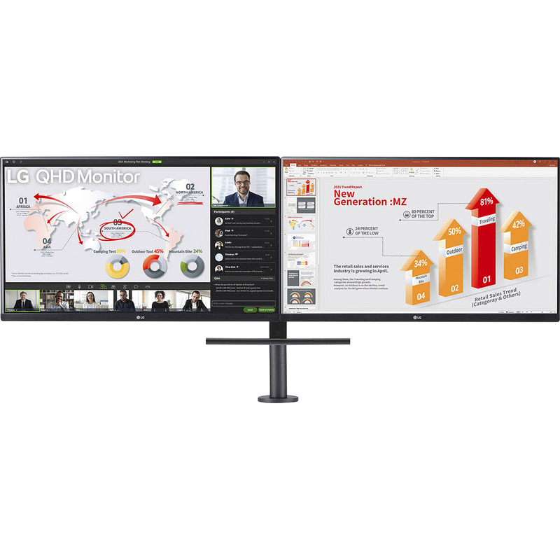 LG LCD-Monitor »27QP88DP« 68 cm/27 ′′ 2560 x 1440 px QHD 5 Reaktionszeit 75 Hz schwarz