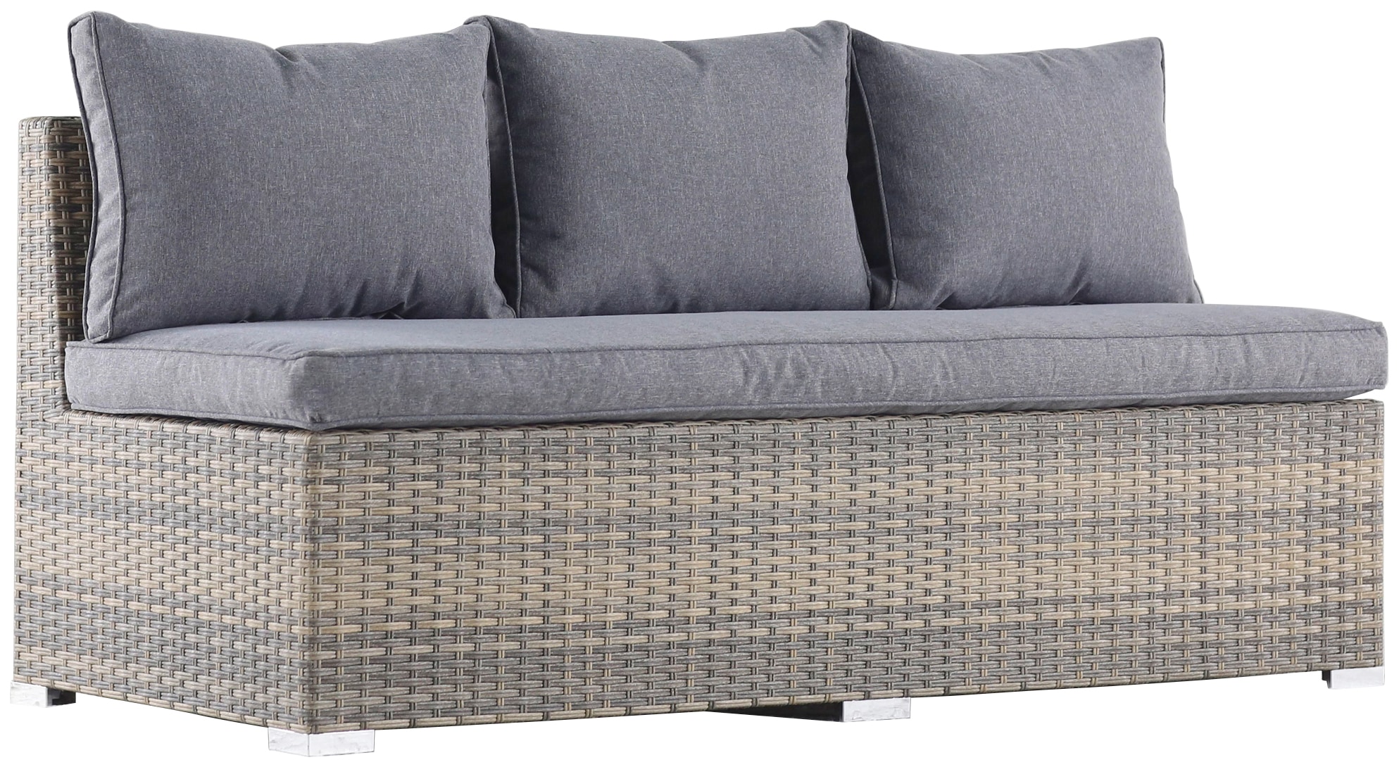 KONIFERA Gartenlounge-Set »Portland«, (Set, 18 tlg.), 3 Sofas, 2 Hocker, 1 Tisch
