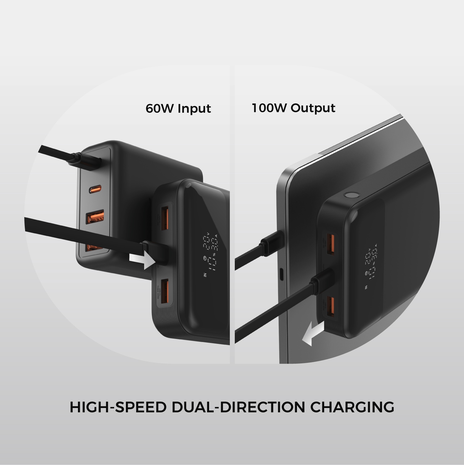 Vinnic Powerbank »ANETO 20.000 mAh 100W«, Vinnic ANETO 100W 20.000mAh Powerbank, Black, 20000 mAh