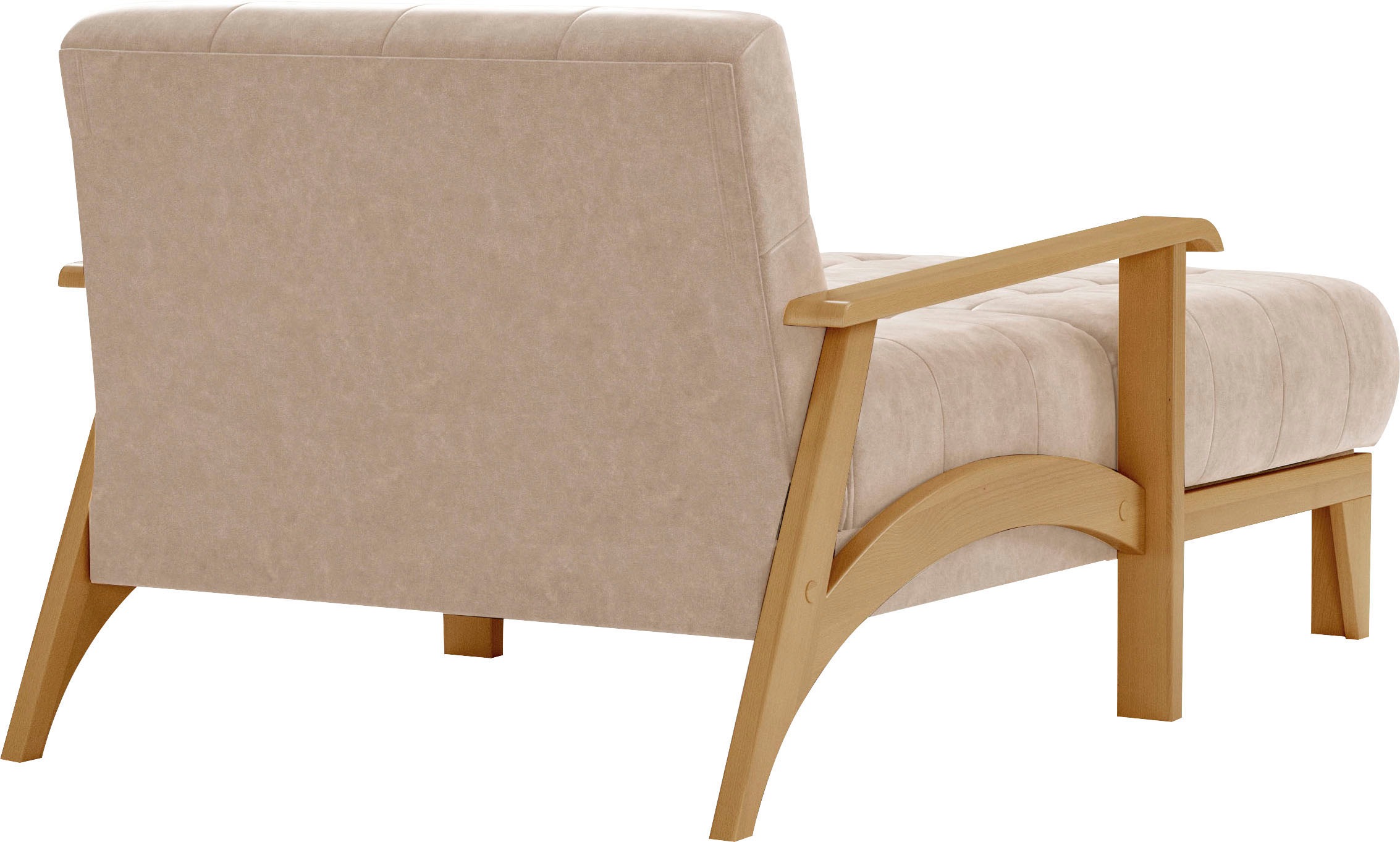 sit&more Recamiere »Billund«, Armlehnen aus eichefarbigem Buchenholz, verschiedene Bezüge und Farben