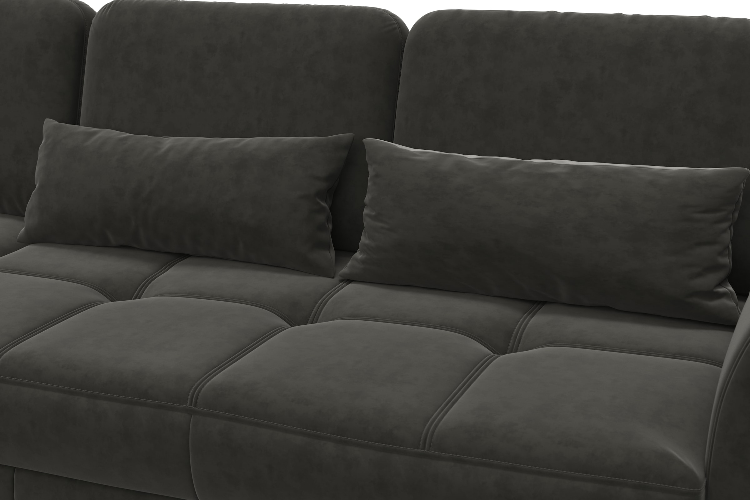 sit&more Ecksofa »Bendigo L-Form«, inklusive Sitztiefenverstellung, Bodenfreiheit 15 cm, 2 Fußfarben
