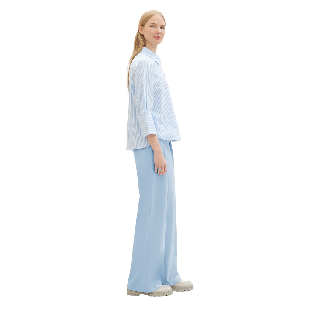 TOM TAILOR Bundfaltenhose »Lea Wide Leg«, mit weitem Bein