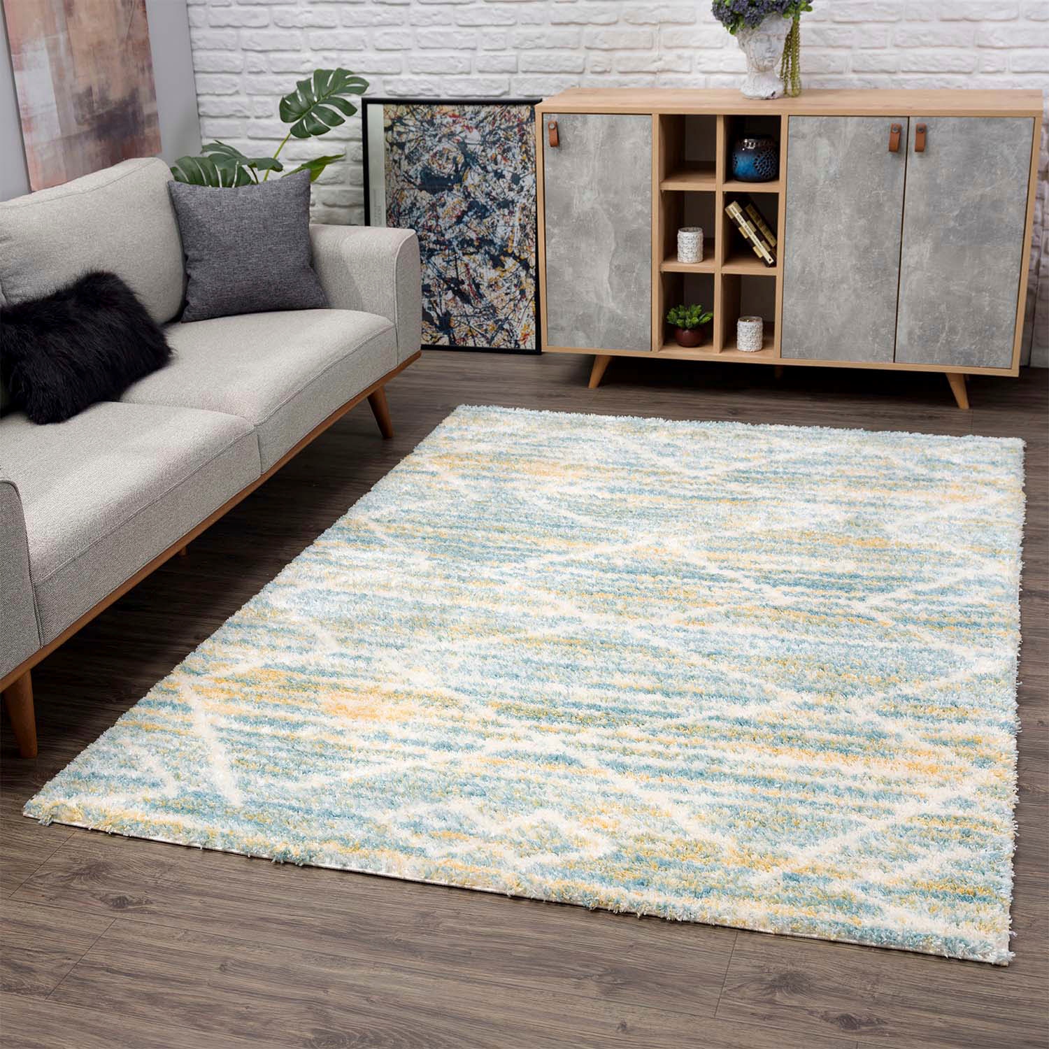 Carpet City Hochflor-Teppich »Pulpy 557«, rechteckig, 30 mm Höhe, besonders günstig online kaufen