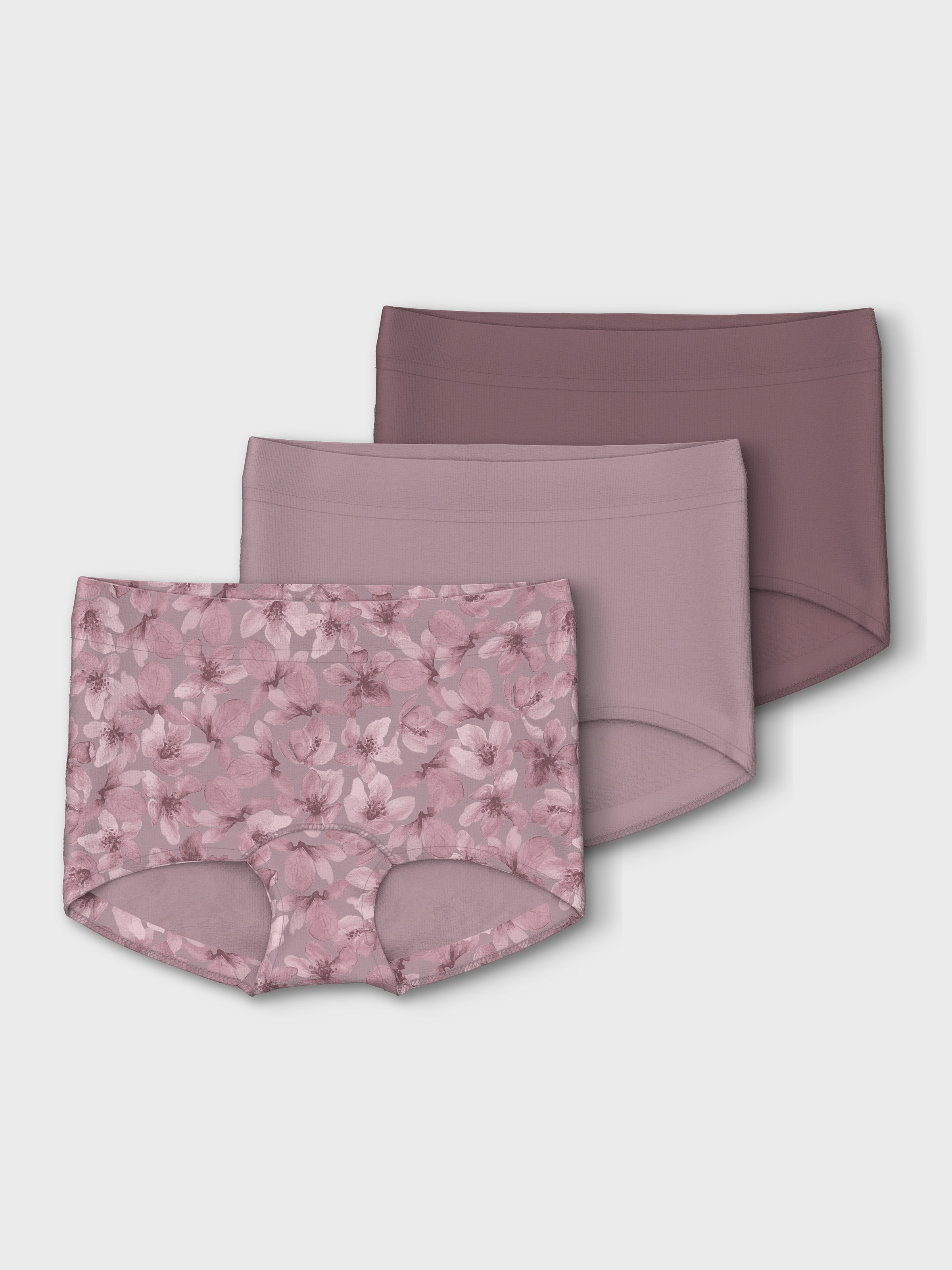 Name It Boxershorts »NMFTIGHTS 3P MAUVE FLOWER NOOS«, (Packung, 3 St.)