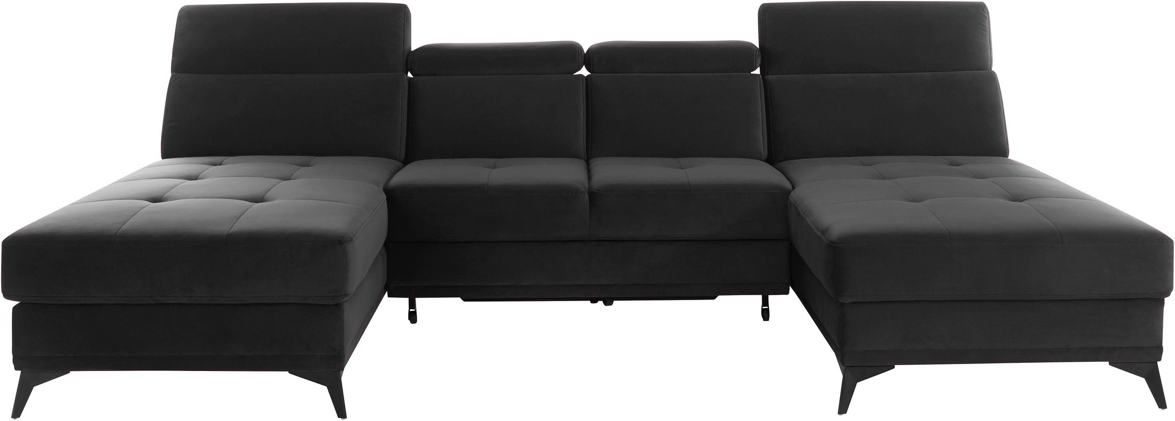 Home affaire Wohnlandschaft »Cardiz U-Form« inkl.Kopfteilverstellung und Fe günstig online kaufen