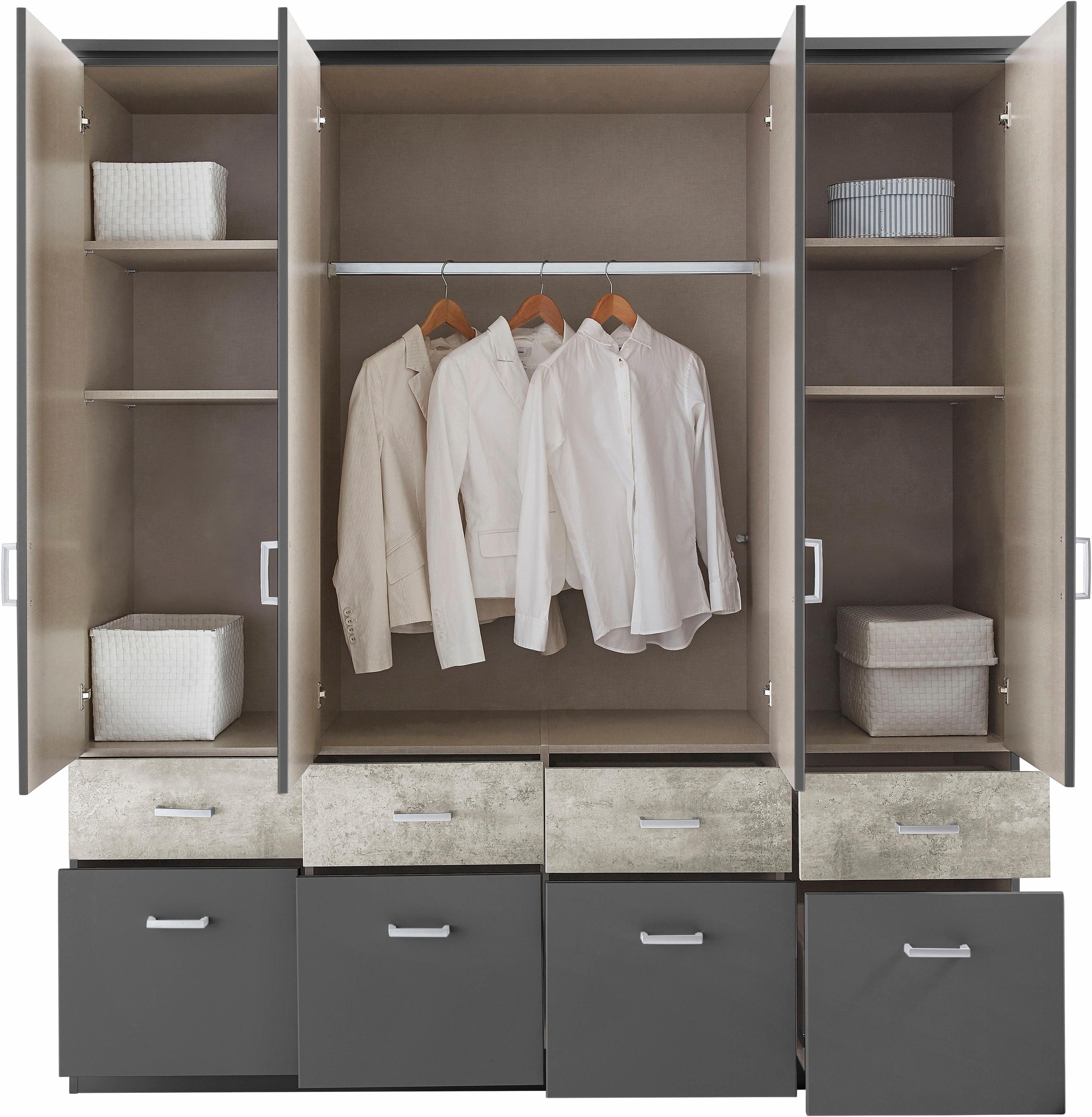 rauch Kleiderschrank »Kleiderschrank Schrank Garderobe deckenhoher Schrank BREMEN«, in vielen Farben und Ausführungen MADE IN GERMANY