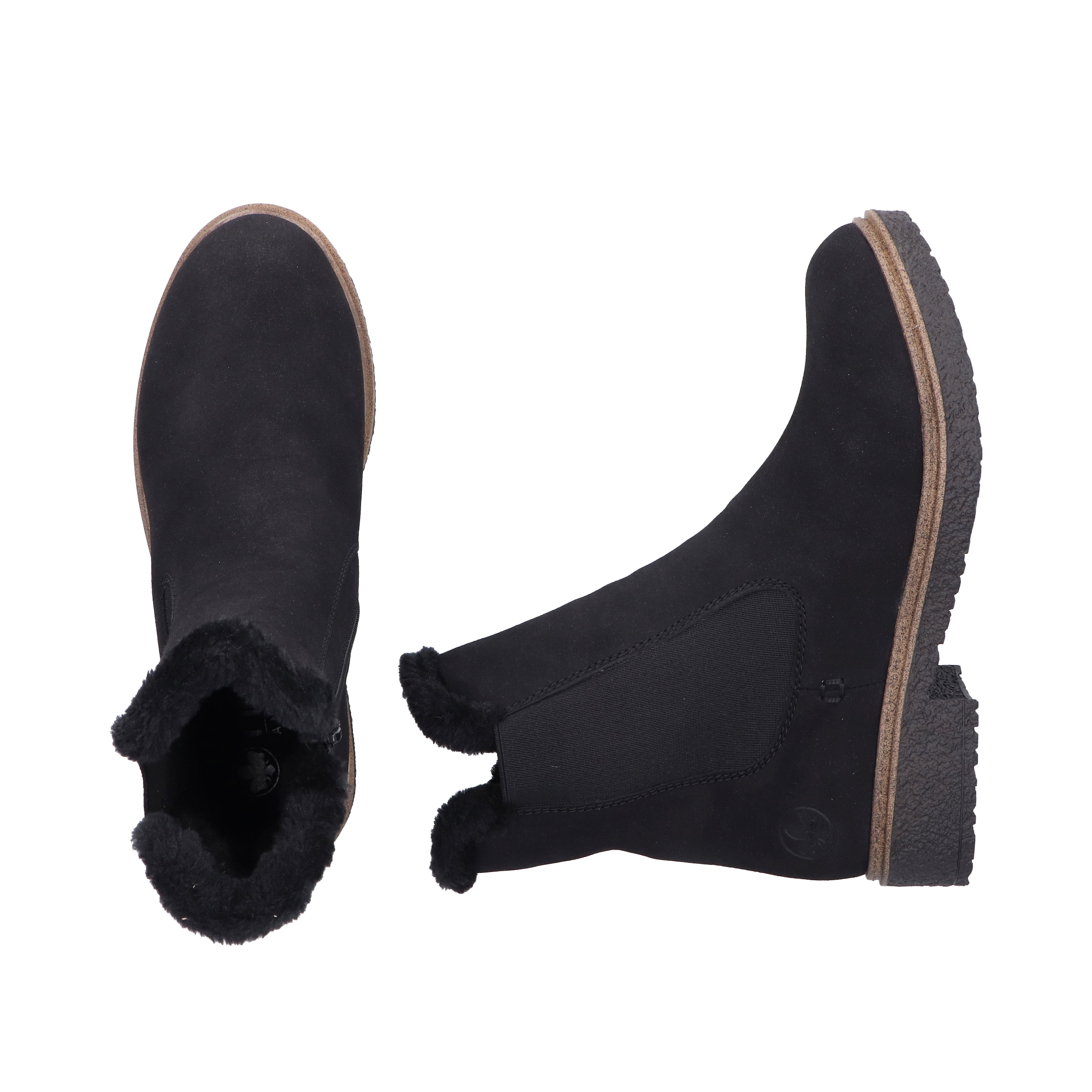 Rieker Winterboots  Chelseaboots, Winterstiefelette, Blockabsatz, mit Innenreißverschluss