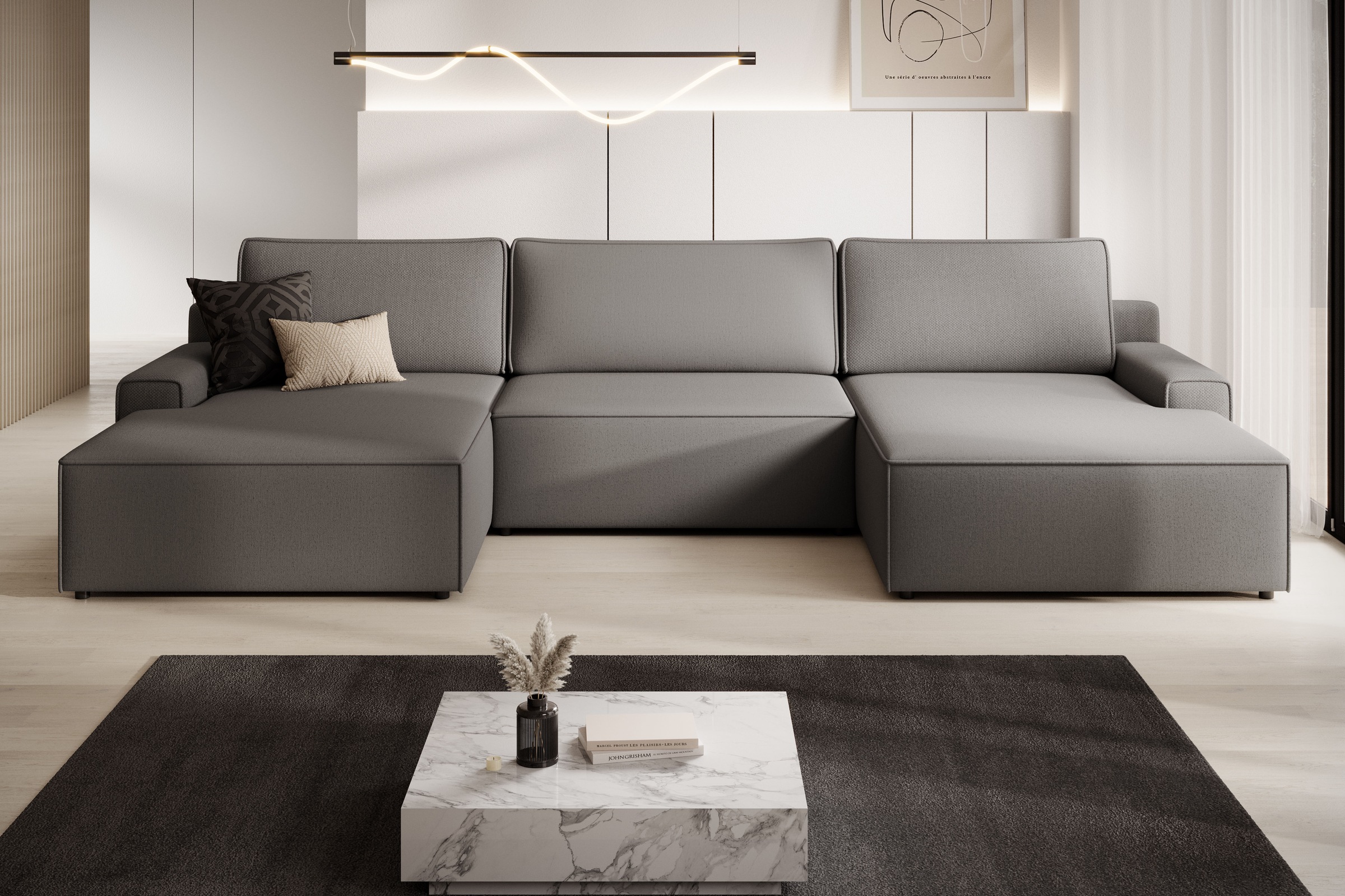 TRENDMANUFAKTUR Wohnlandschaft »Challenge, Schlafsofa mit Bettkasten, Couch günstig online kaufen