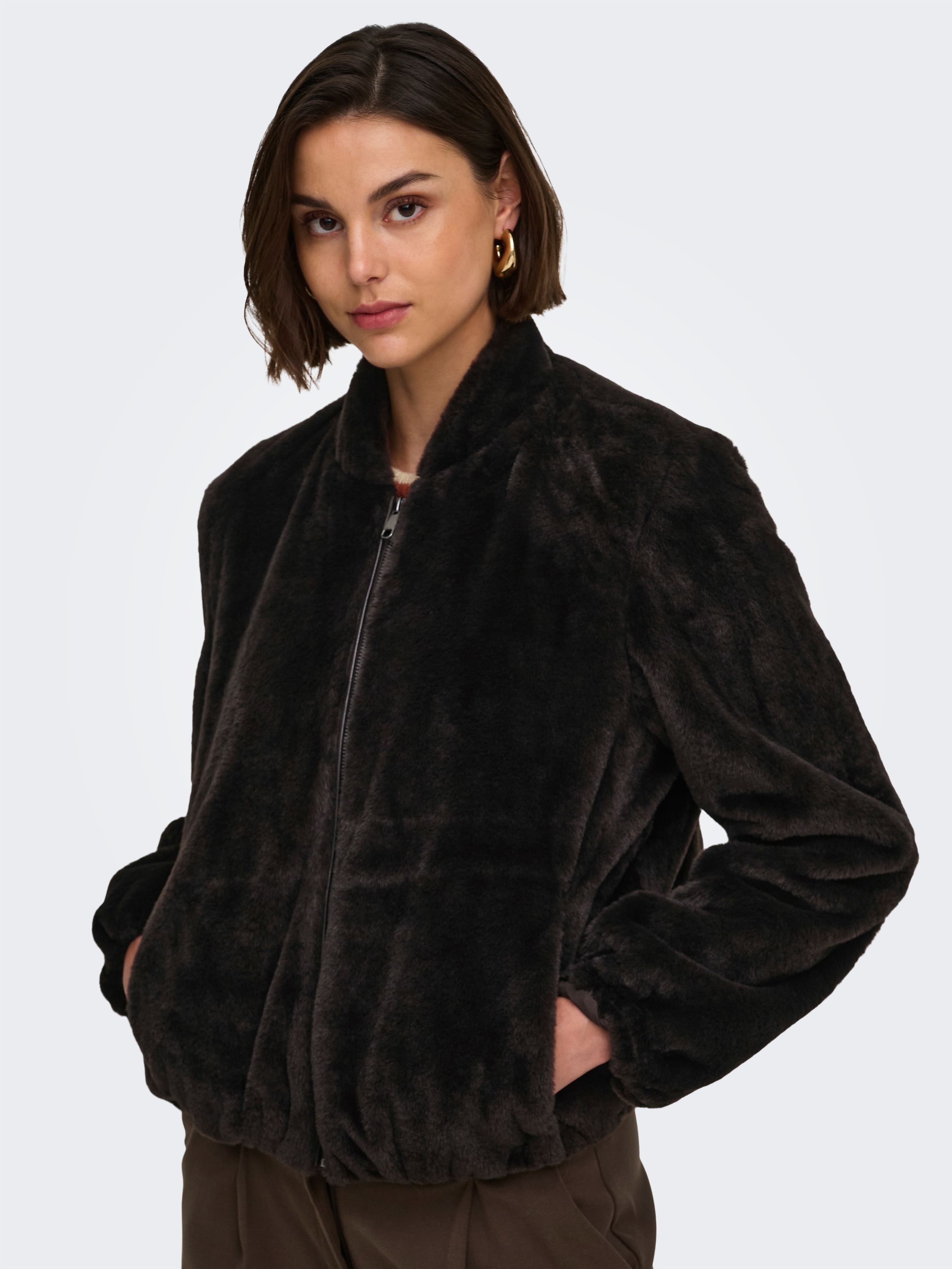 JDY Fellimitatjacke »JDYMACY FAUX FUR BALLOON JACKET OTW SIE« Kunstfaser