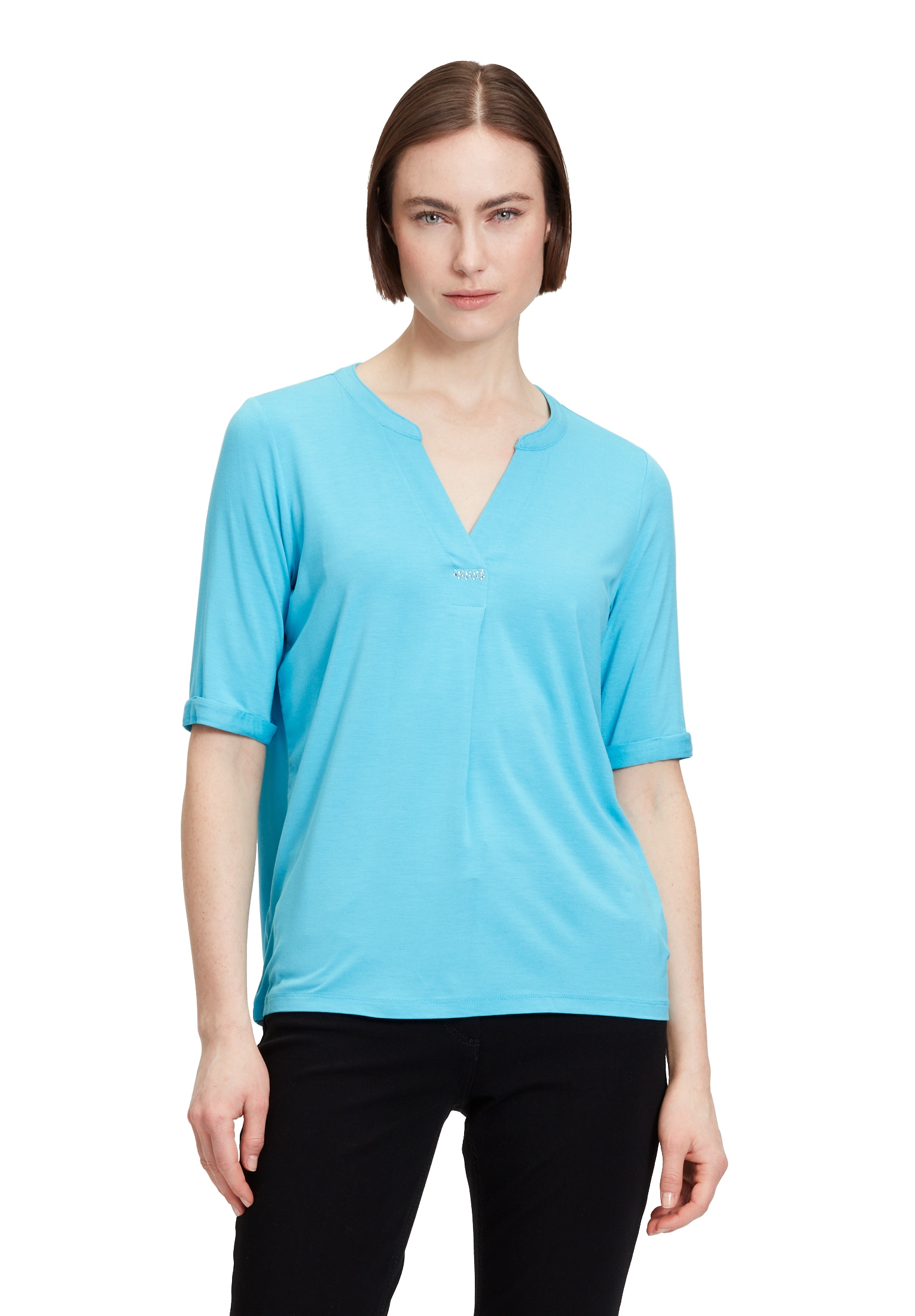 Kurzarmshirt »Betty Barclay Blusenshirt mit Kragen«, Hotfix