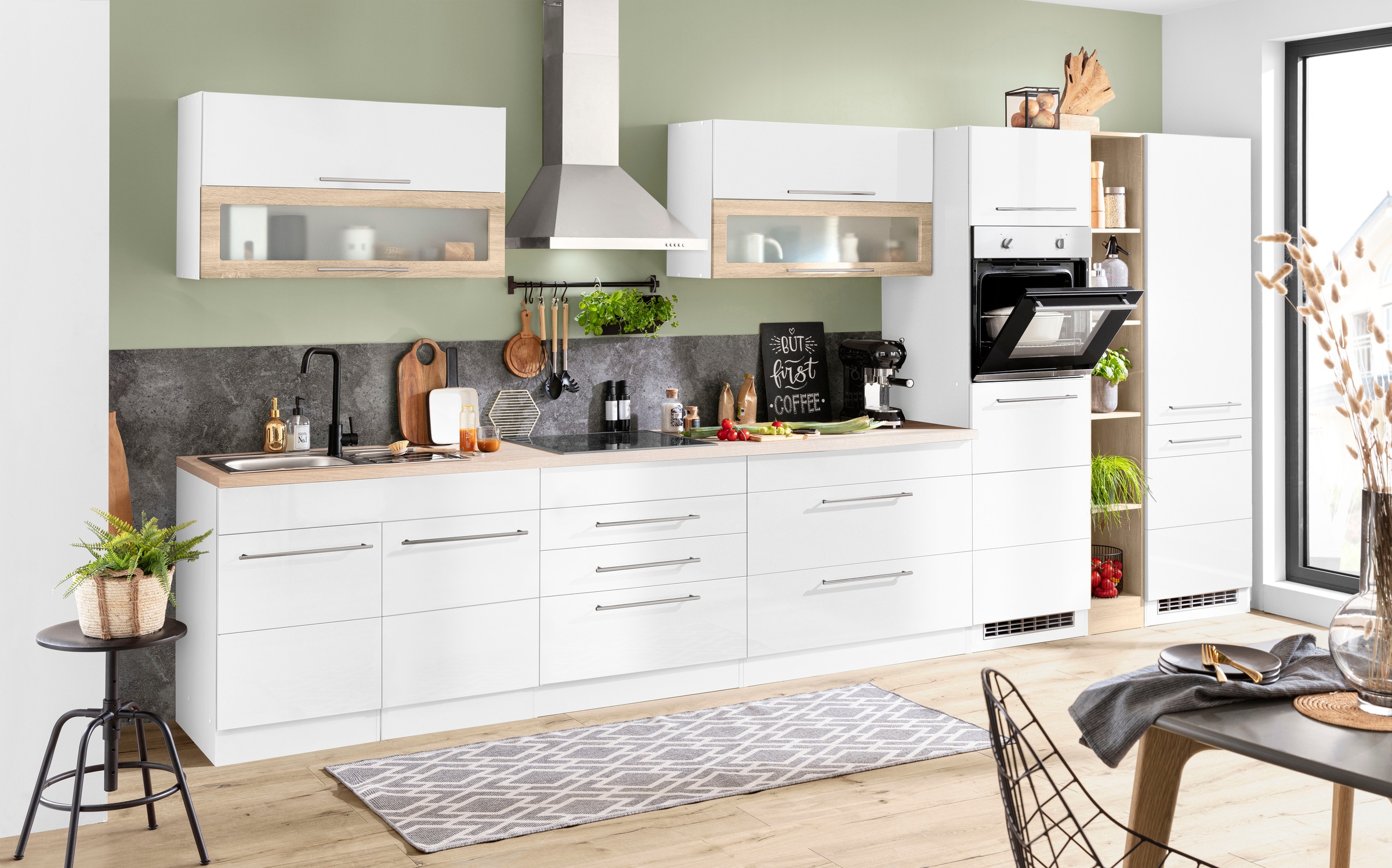 KOCHSTATION Küchenzeile »KS-Wien« Breite 430 cm, wahlweise mit E-Geräten un günstig online kaufen